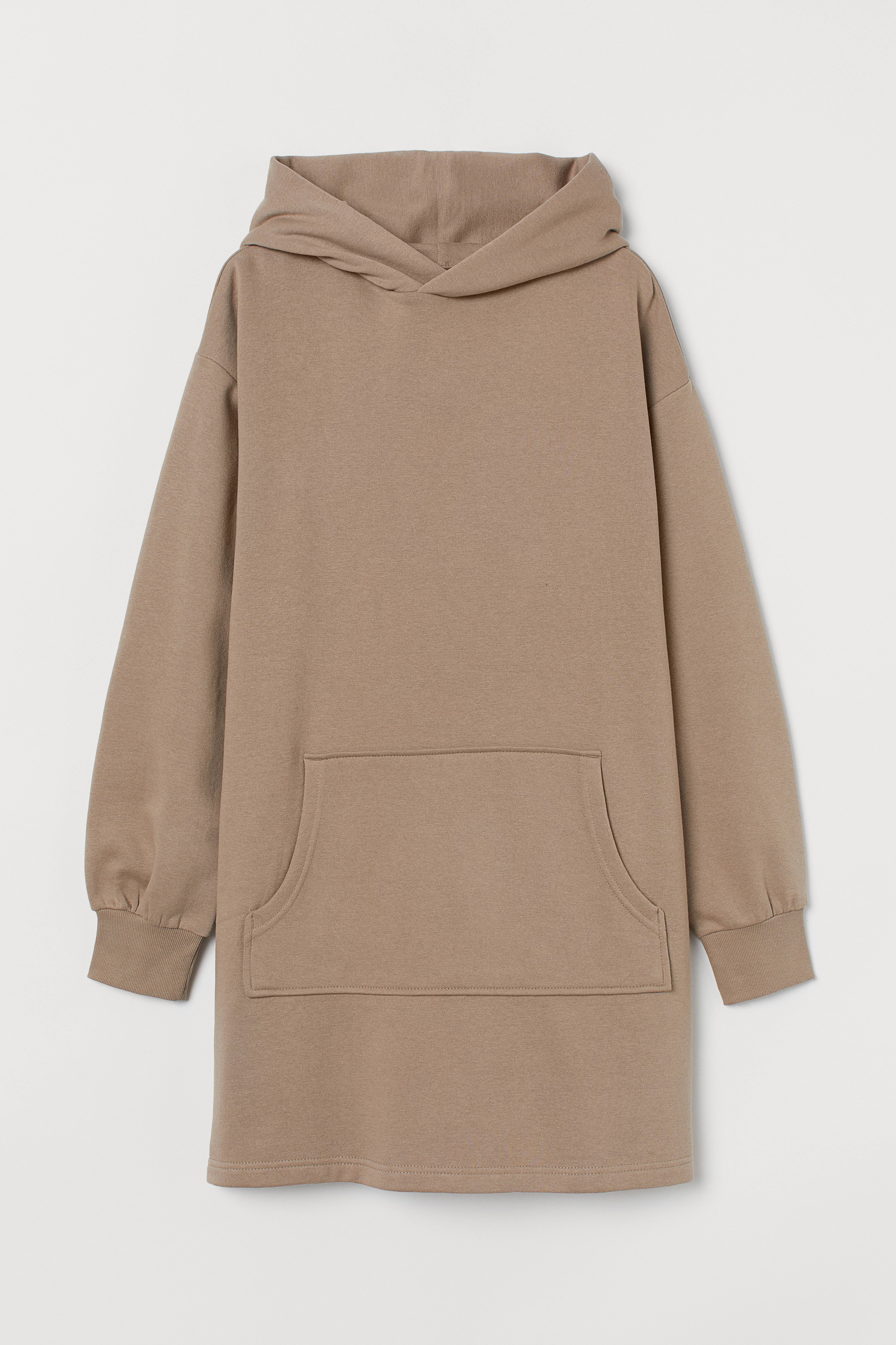 Beige hoodie dress sale