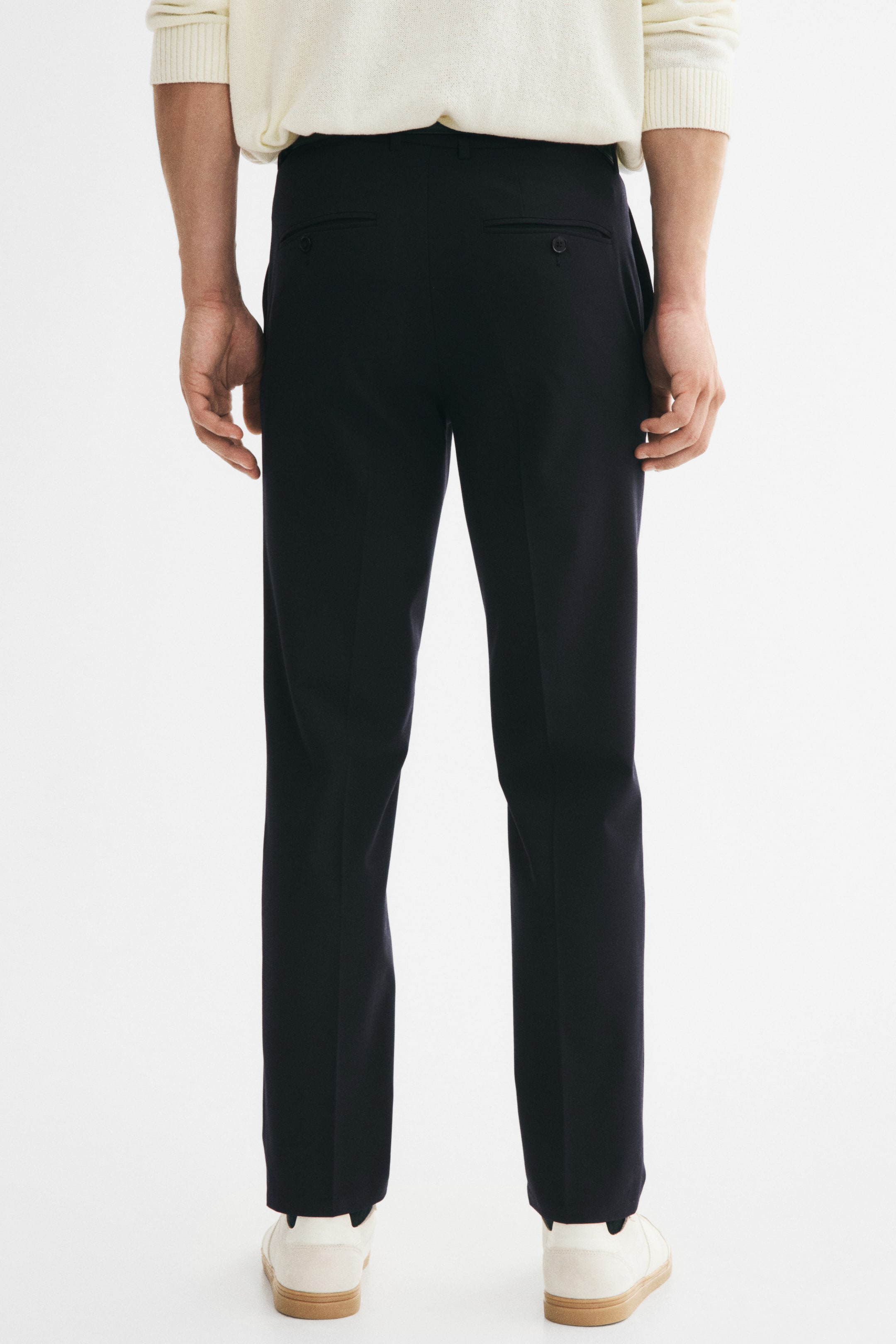 Agrandir l'image: Pantalon de costume Slim Fit - Bleu foncé - HOMME | H&M CH 8