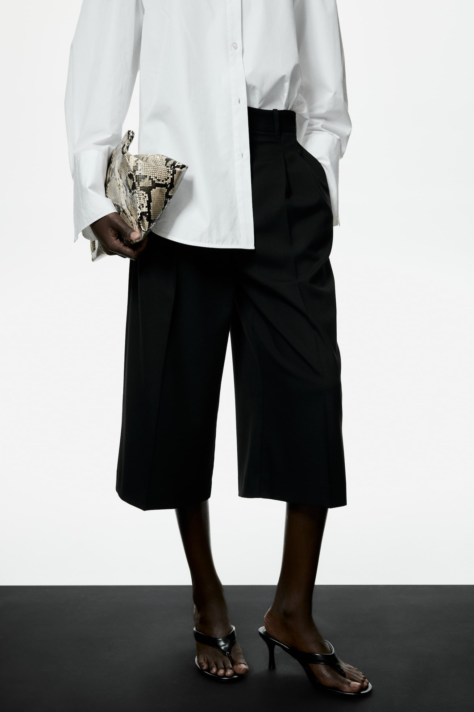 Wide culottes - Black - 5