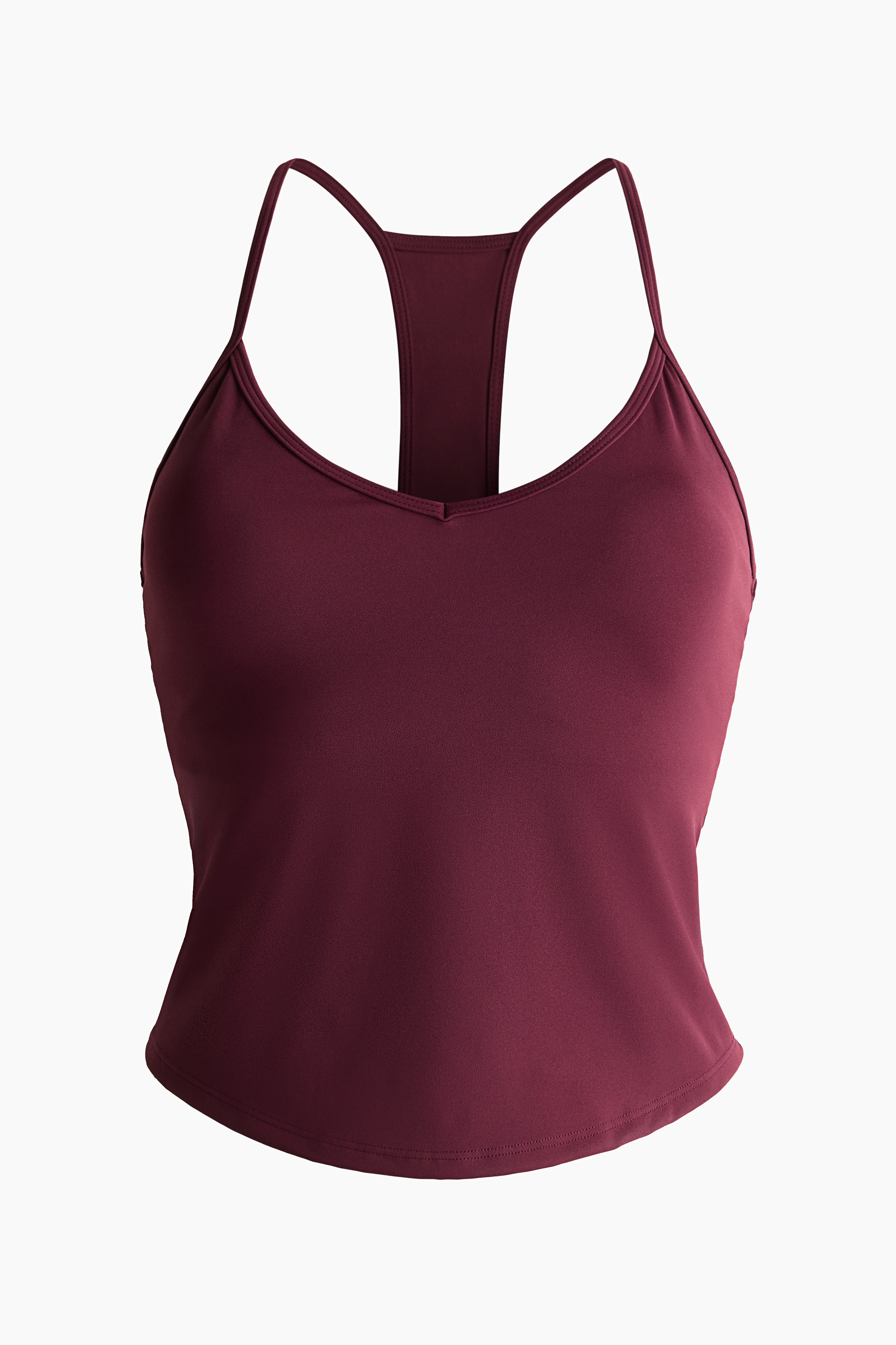 Shelf Bra Sports Tank Top with SculptMove™ - Cherry red/White/Black