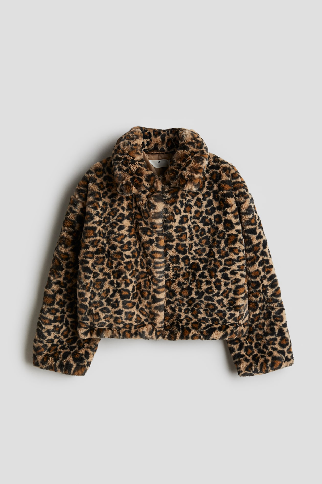 h&amp;m cheetah winter coat