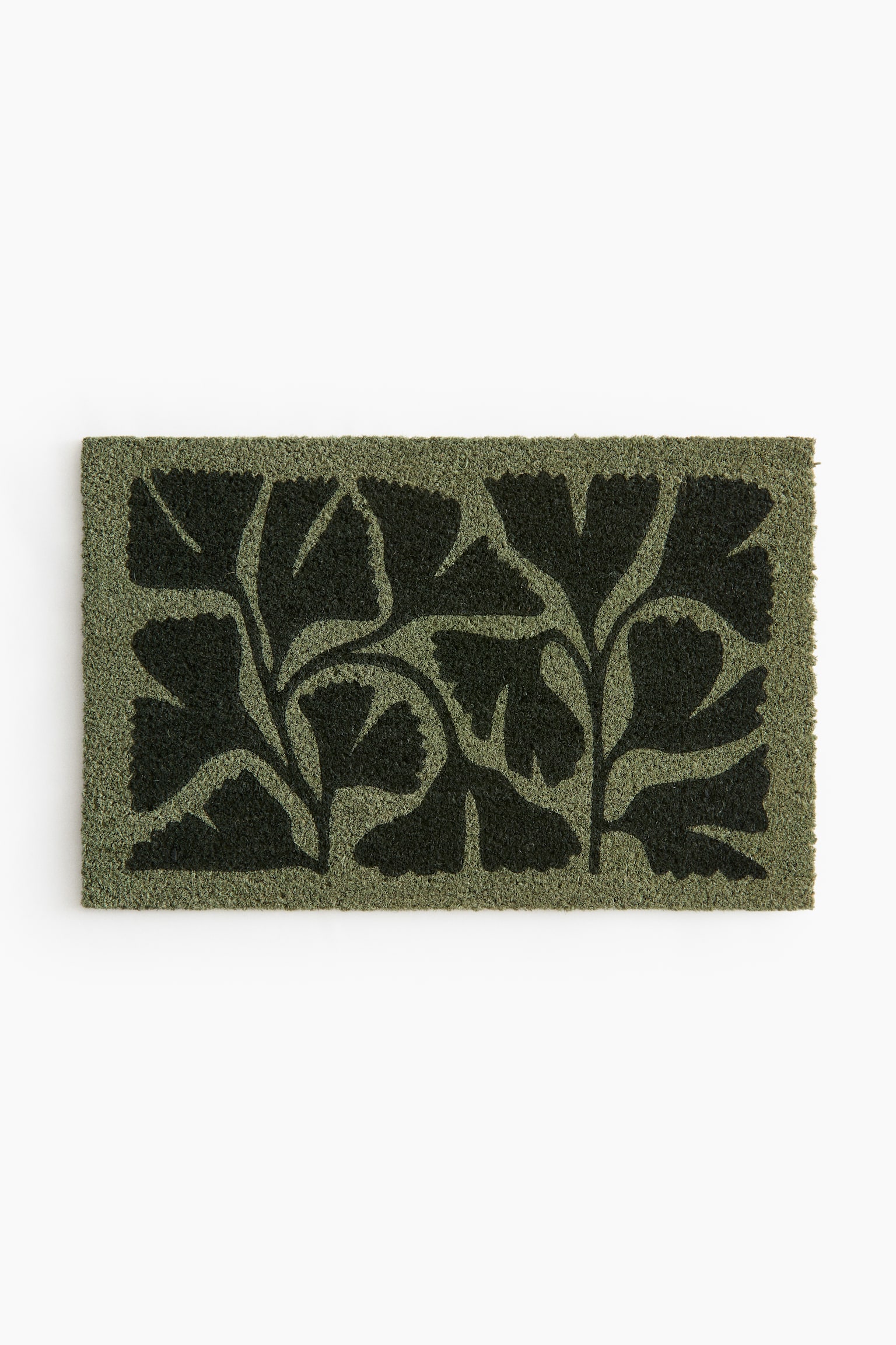 Printed coir doormat - Green/Flowers/Brown/diamond pattern/Beige/Flowers