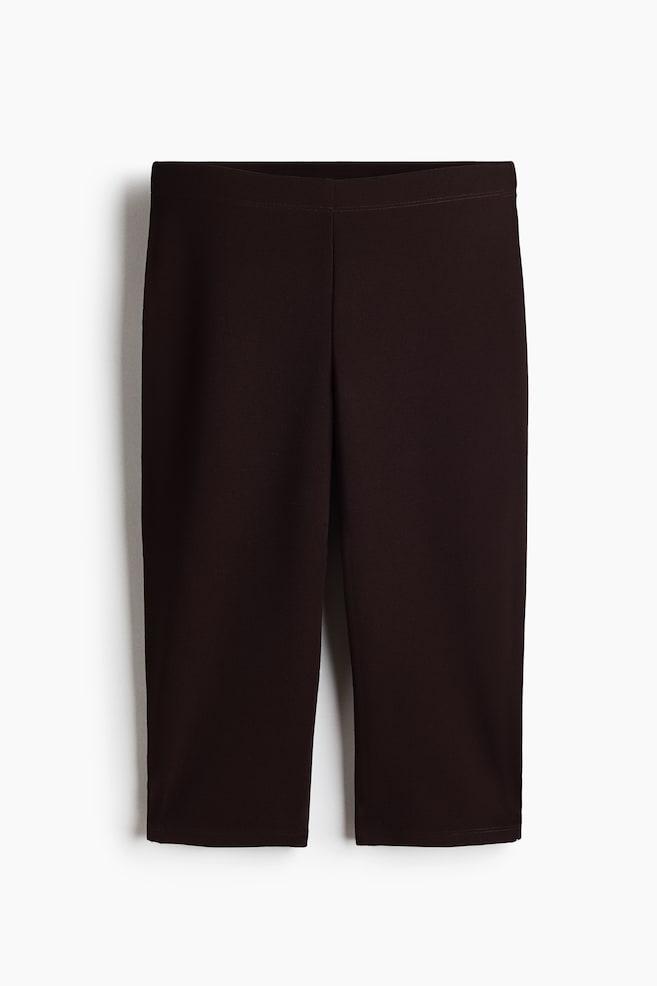 Pantaloni trei sferturi din jerseu Ponte di Roma - Maro-închis/Negru - 1