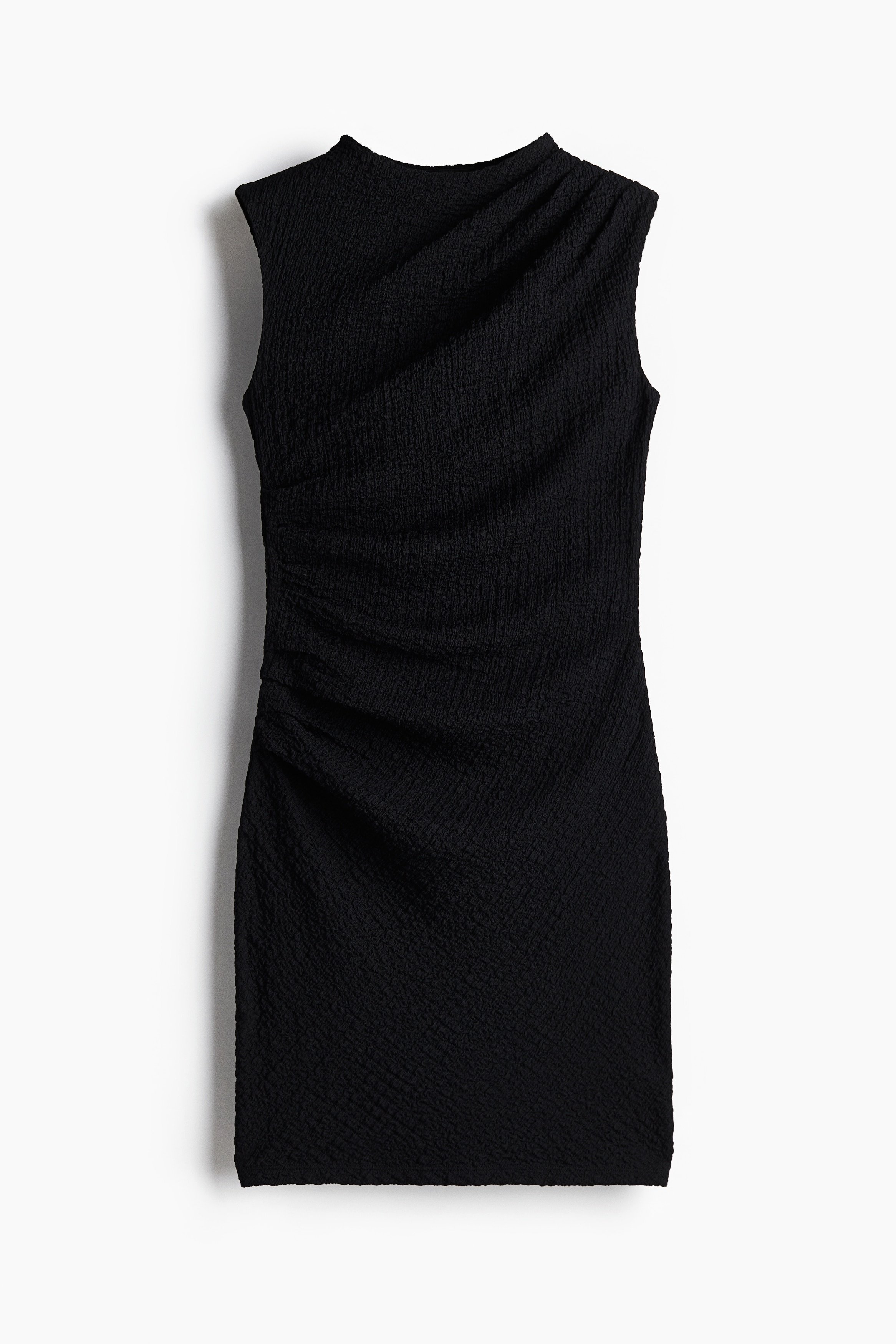 Robe moulante à effet drapé - Noir/Rose foncé