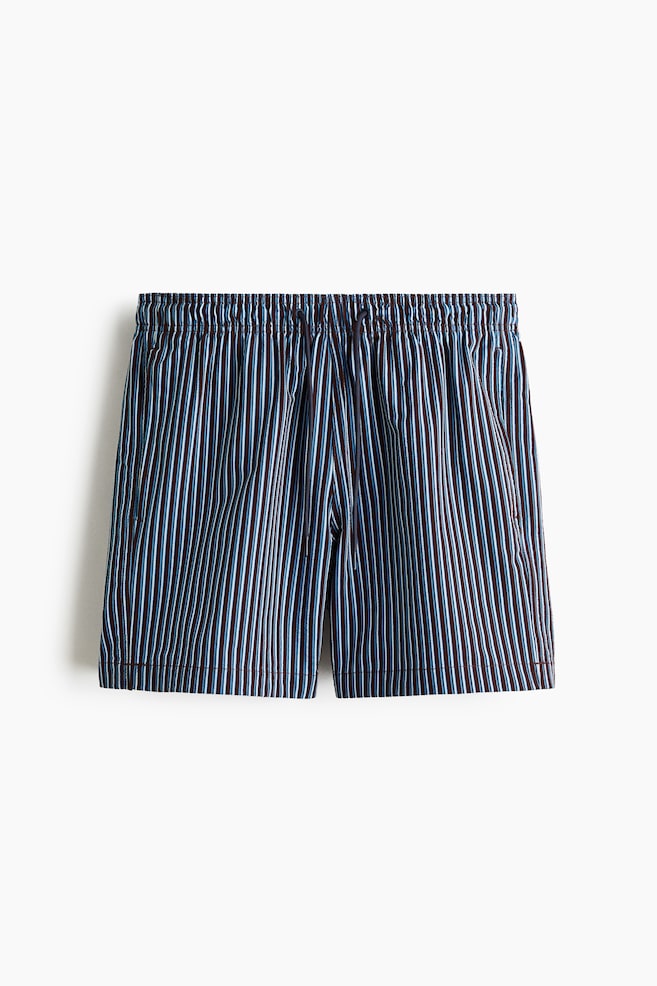 Traje de baño en seersucker - Café oscuro/Rayado/Azul/Franjas/Rosa/Rayado/Verde/Rayado - 1
