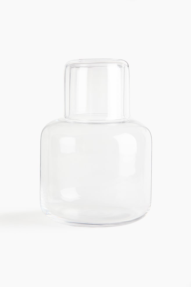 Carafe et verre de chevet - Transparent - 1