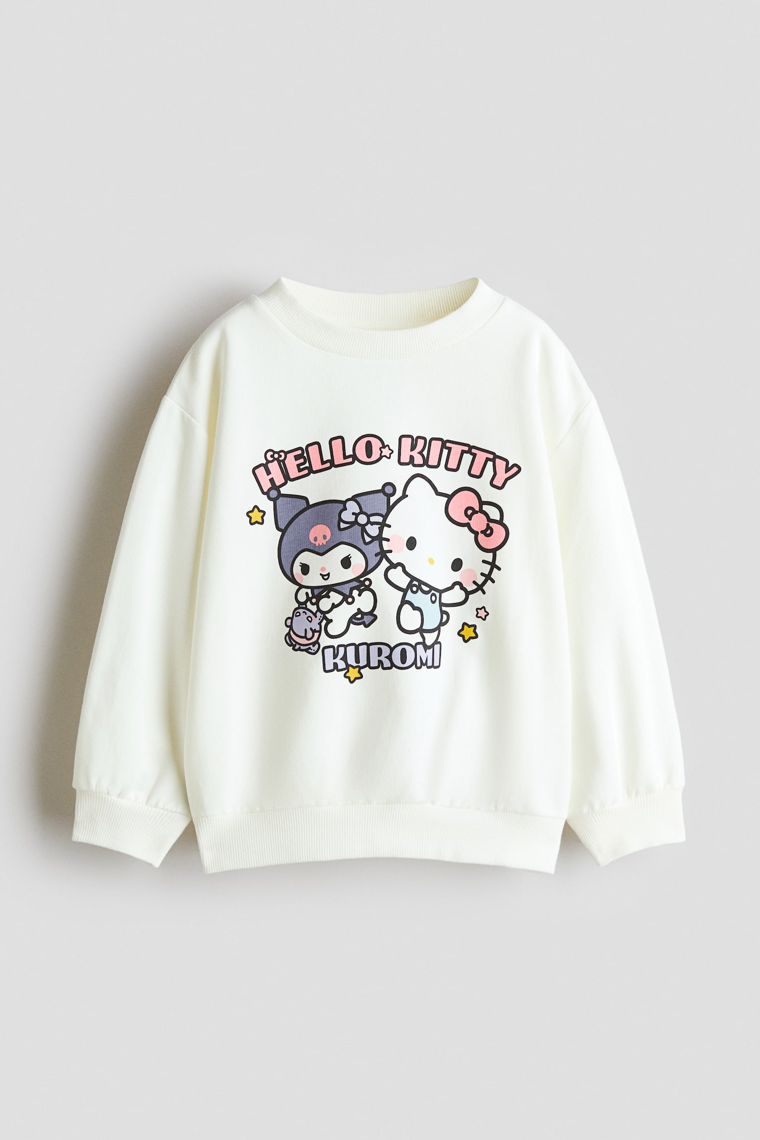 プリントデザインスウェットシャツ - White/Sanrio/ライトブルー／ハローキティ/ネイビーブルー／ハローキティ/ピンク／クロミ - 1