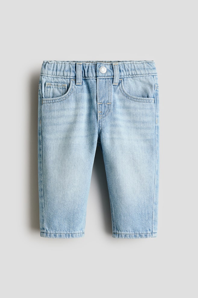 Katoenen jeans - Denimblauw/Licht denimblauw/Denimblauw/Lichtbeige - 1