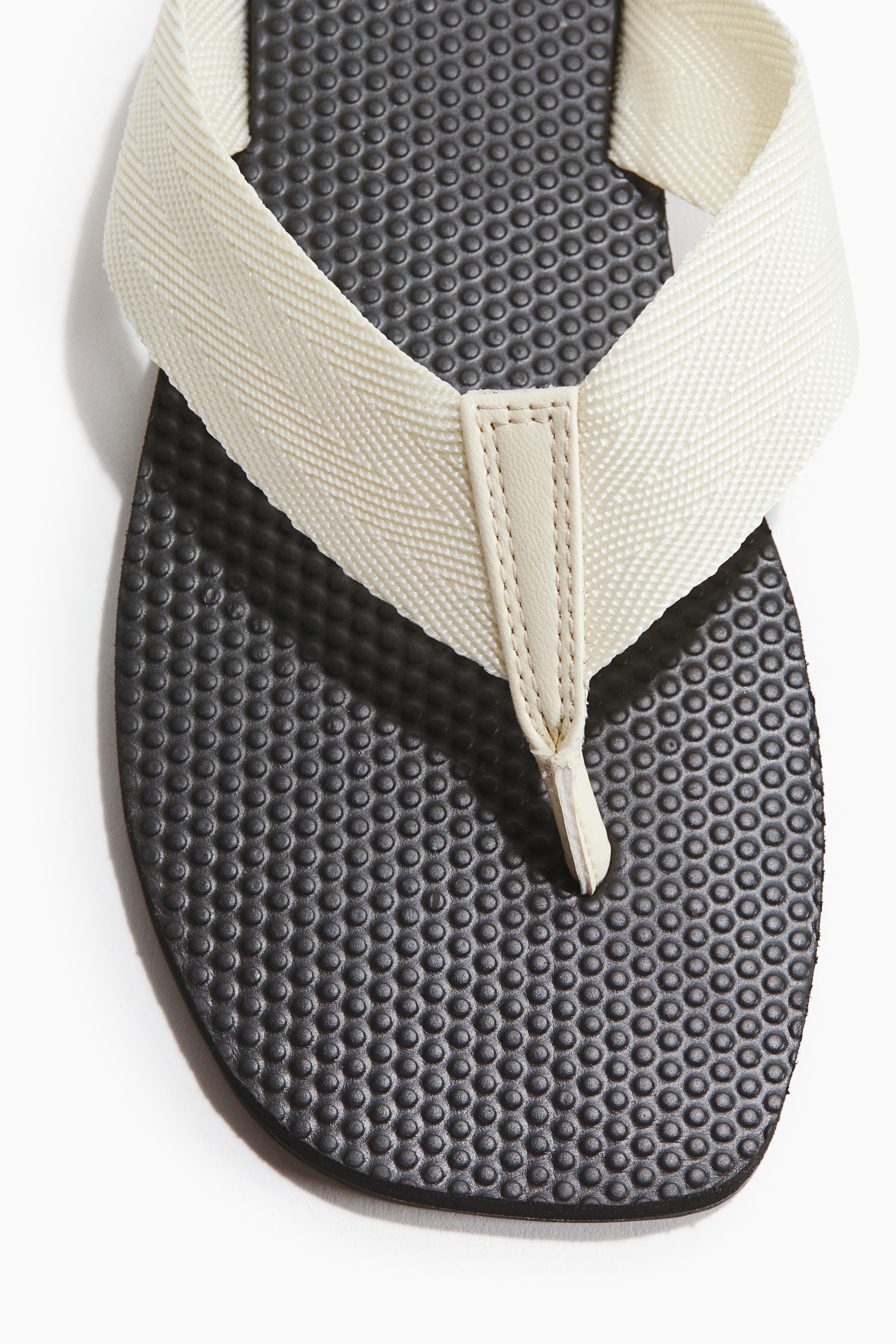 Ladies - Cream Flip-Flops - Size: 10-11 - H&M