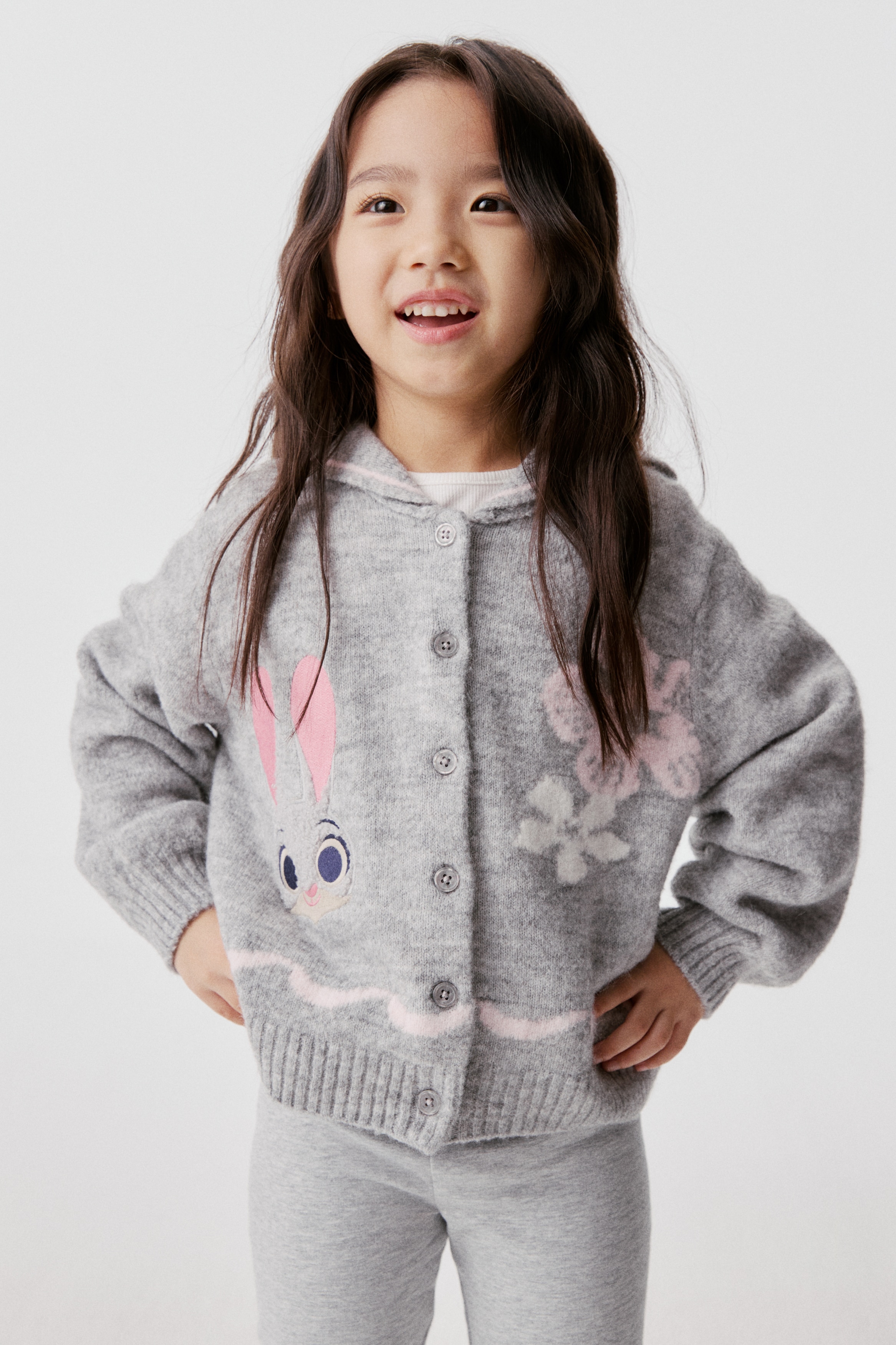 H & M - ディテールカーディガン - グレー