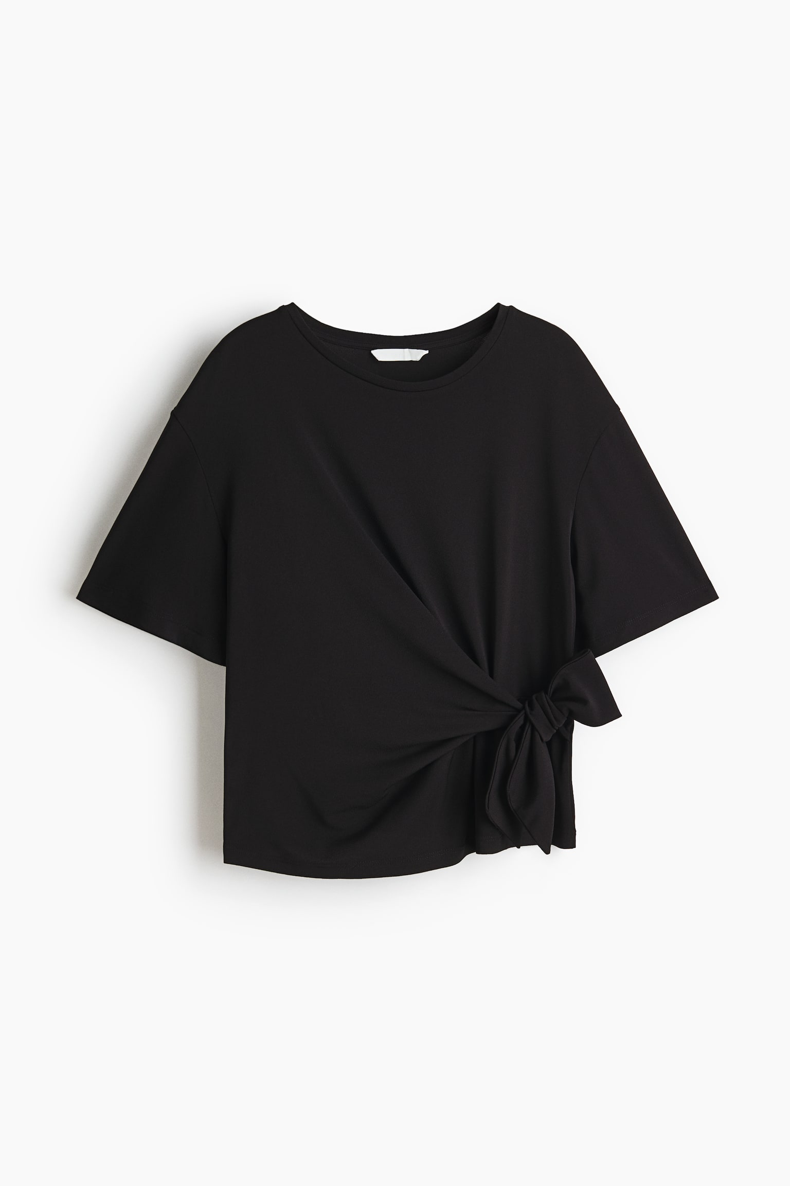 타이 디테일 탑 - 블랙/다크 베이지/버건디/라이트 더스티 블루/올리브 그린 - 2