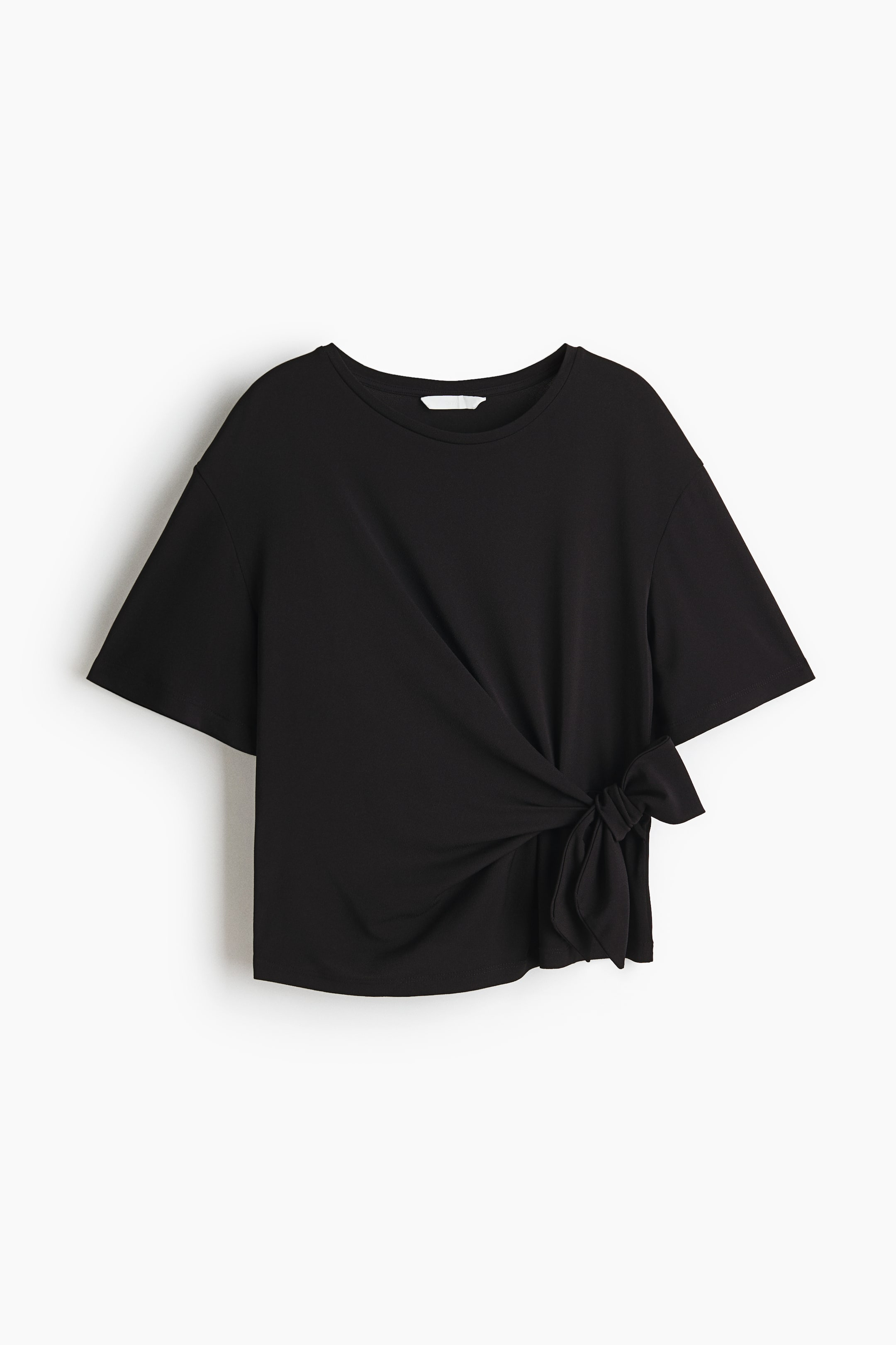 拡大画像を表示: タイディテールトップス - ブラック - レディース | H&M JP 3