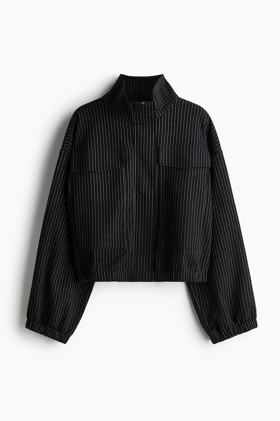 Женские куртки H&M Funnel-Collar Jersey Jacket