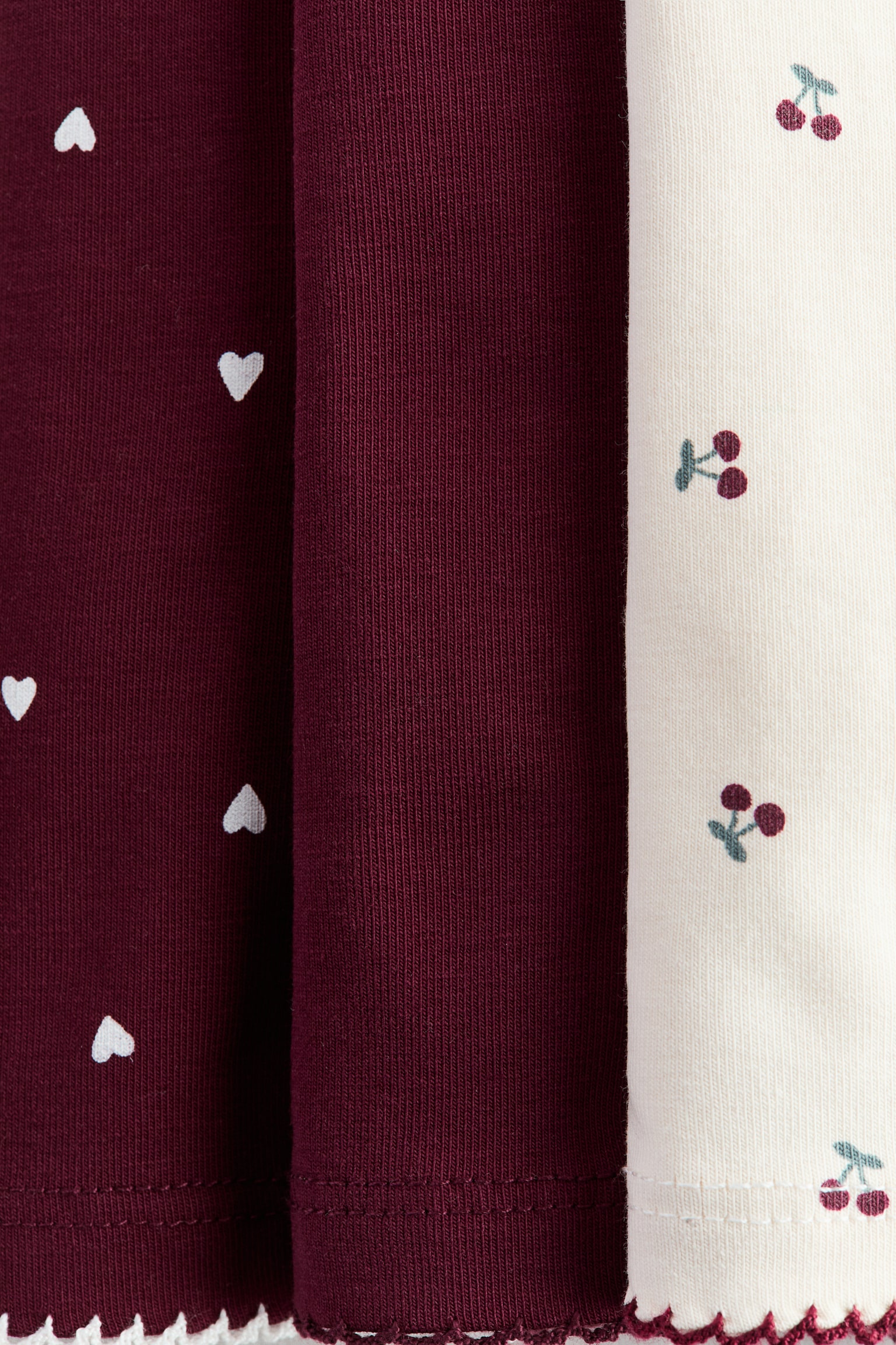 Детские леггинсы H&M 3-Pack Cotton, цвет: Красный — фото 2