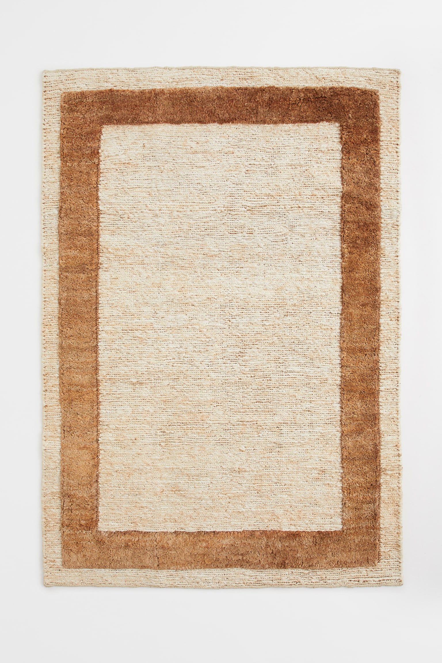 Büyük Jüt Kilim - Açık bej/Kahverengi