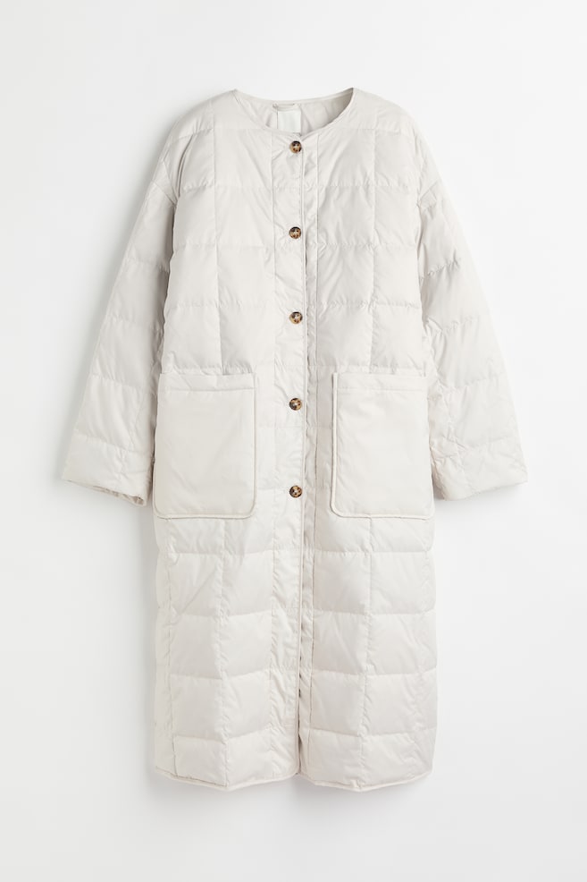 Quilted down jacket - White/Black - 1