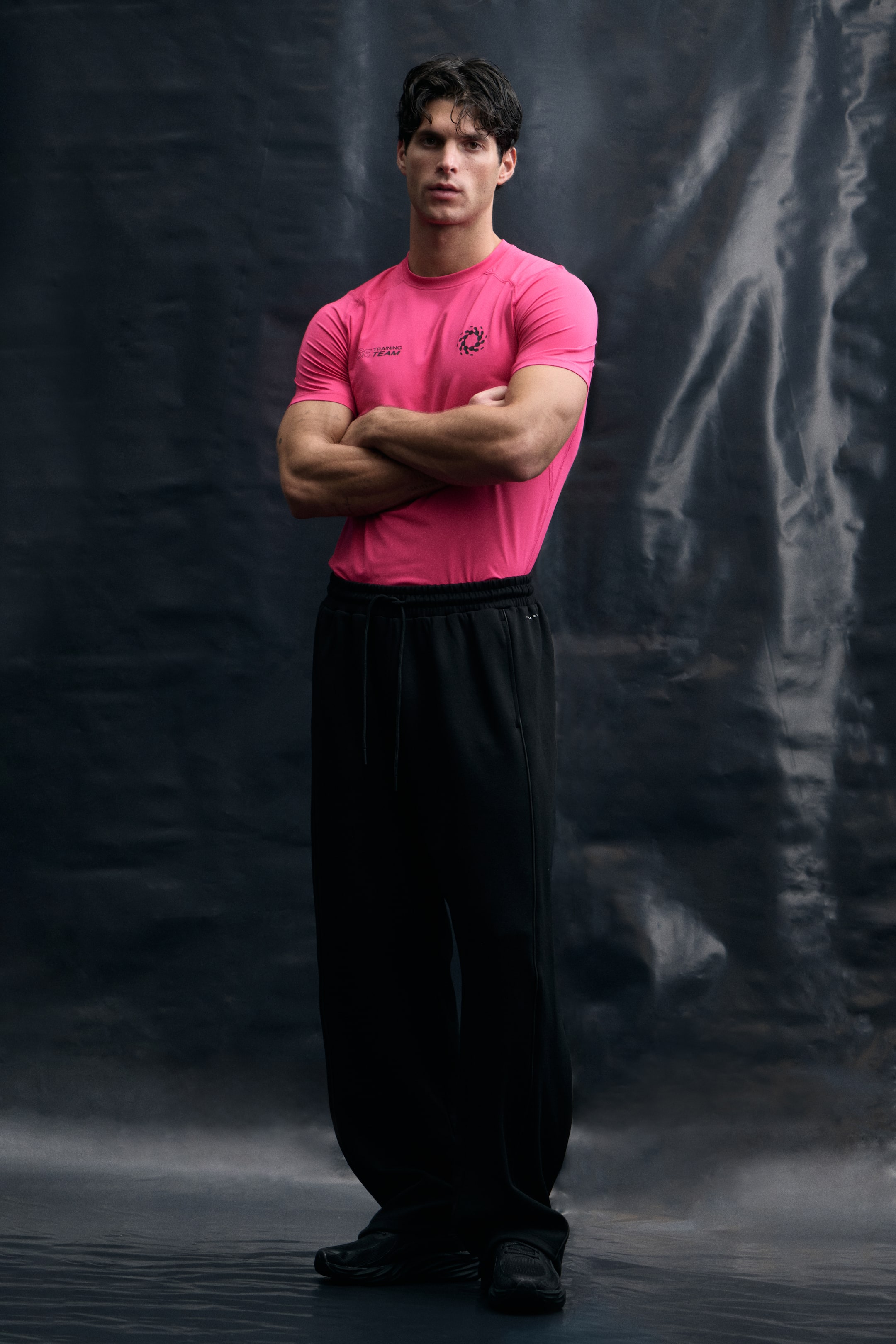 이미지 확대 보기: 스포츠 티셔츠 머슬핏 DryMove™ - 핫핑크/365 Training Team - Men | H&M KR 3