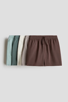 5-pack shorts i bomullstrikå