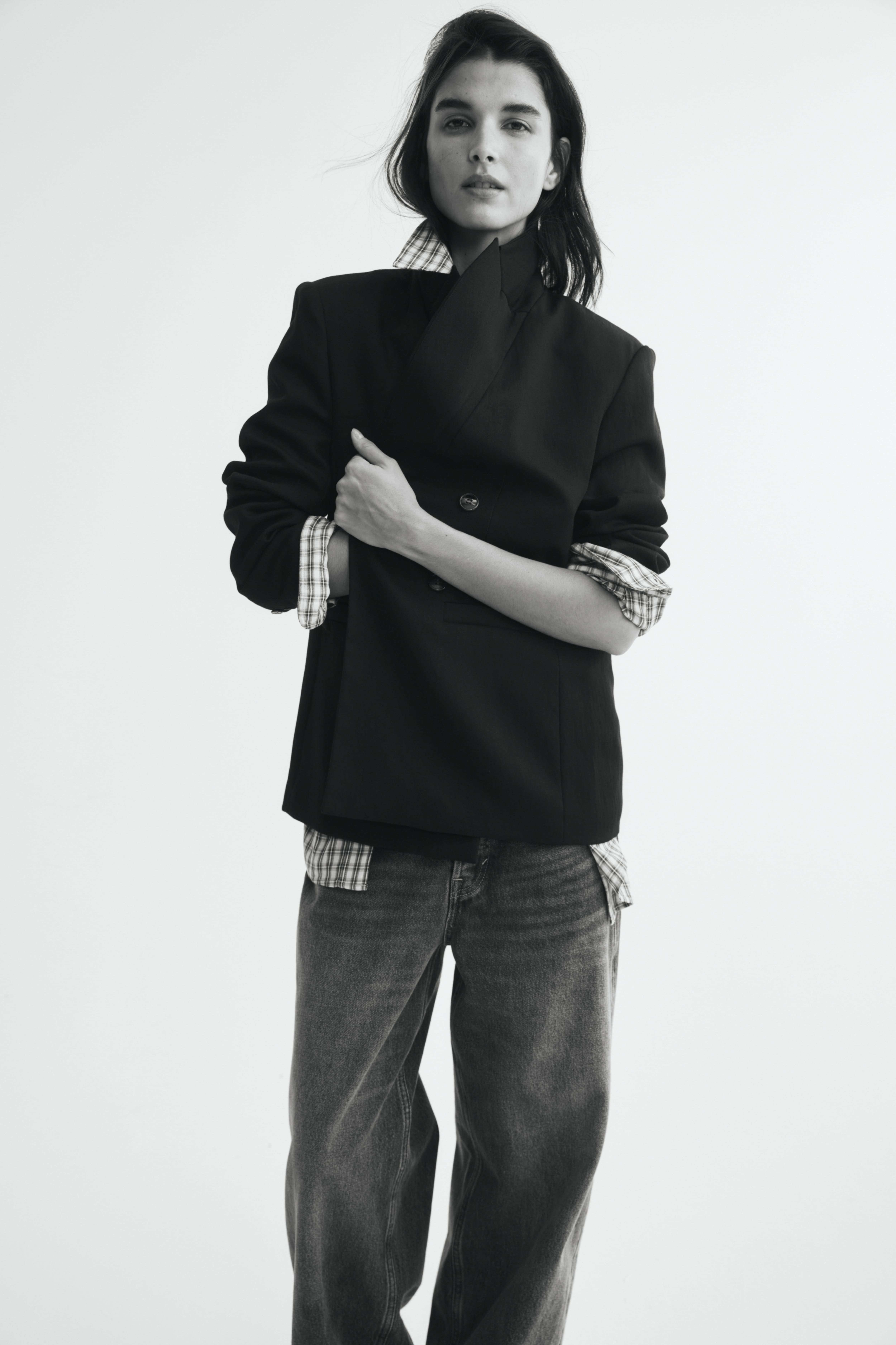 Double-Breasted Casual Blazer