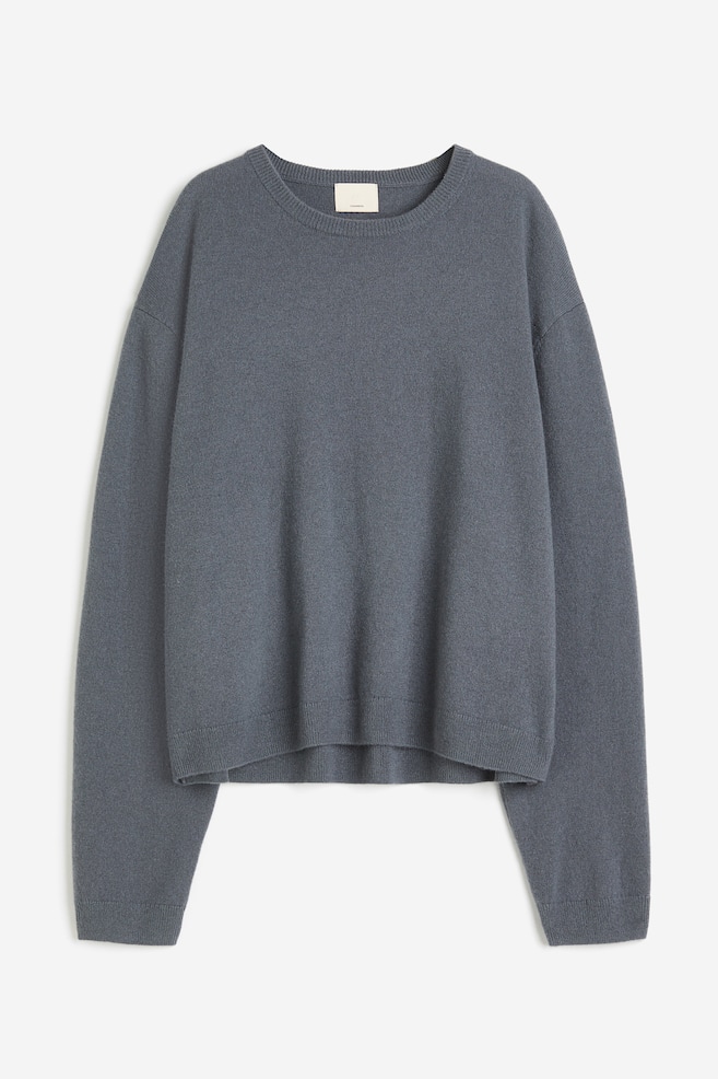 Fine-knit cashmere jumper - Dark grey/Black/Dark grey/Greige/dc/dc/dc/dc - 2