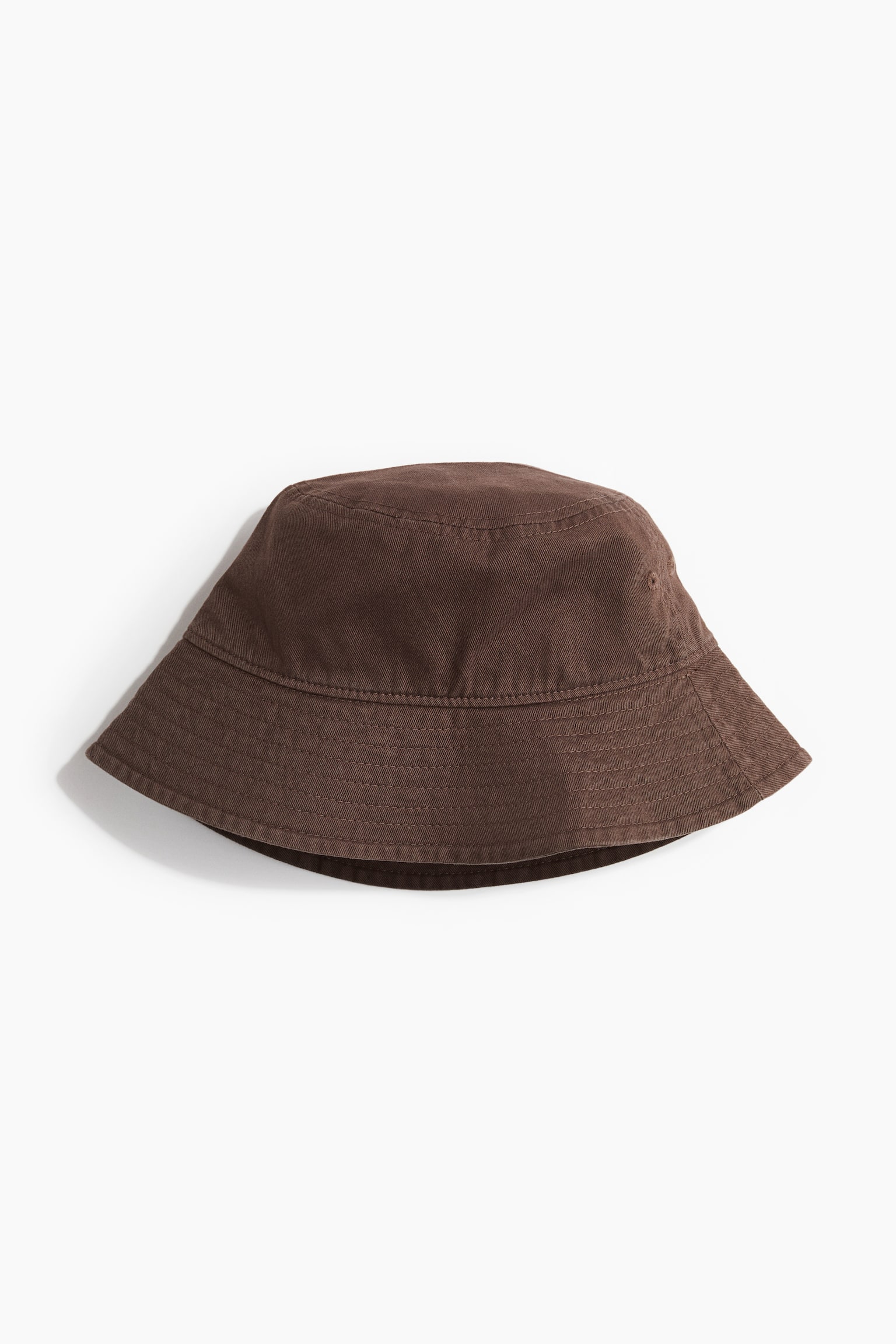 Cotton Bucket Hat - Dark brown/Light beige/White/Beige/Beige - 1