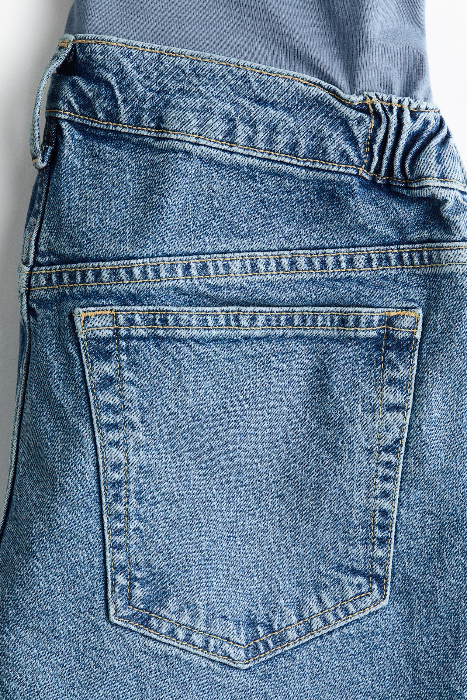 MAMA Straight Ankle Jeans - Blu denim/Nero - 2