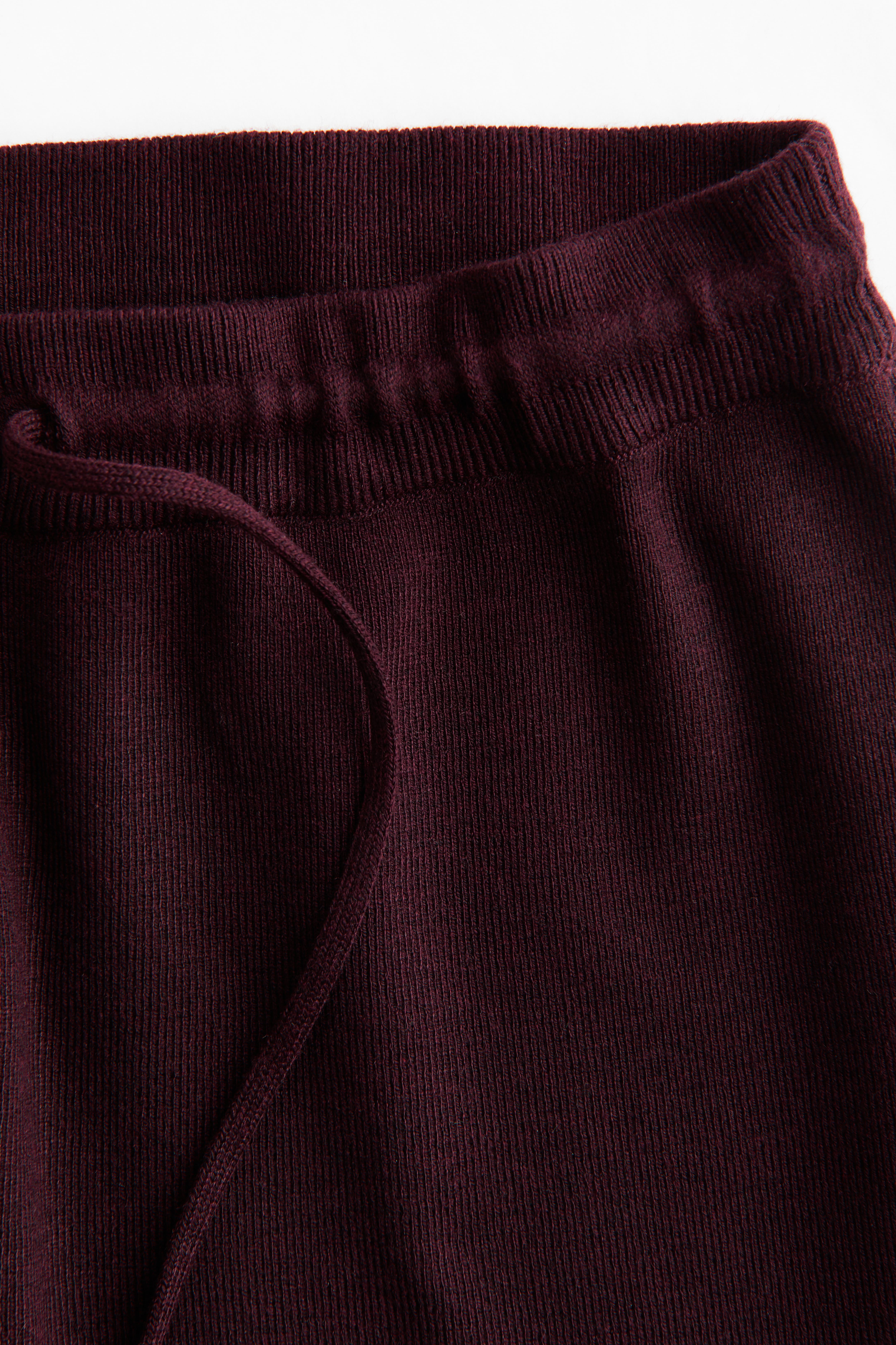 Fine-Knit Drawstring Shorts