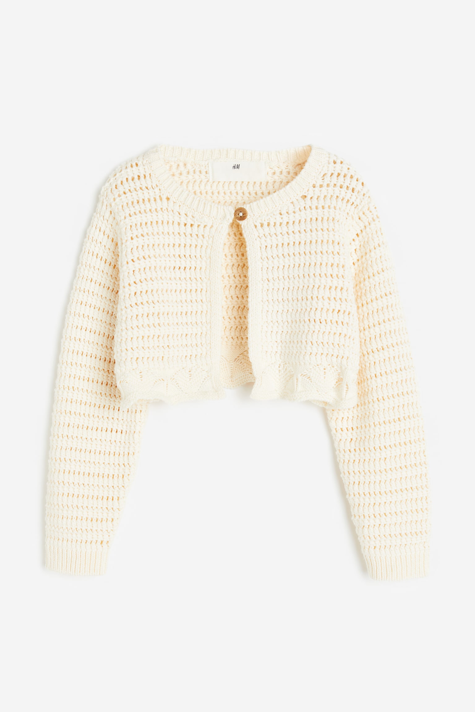 Texture Knit Bolero - Natural white - 1