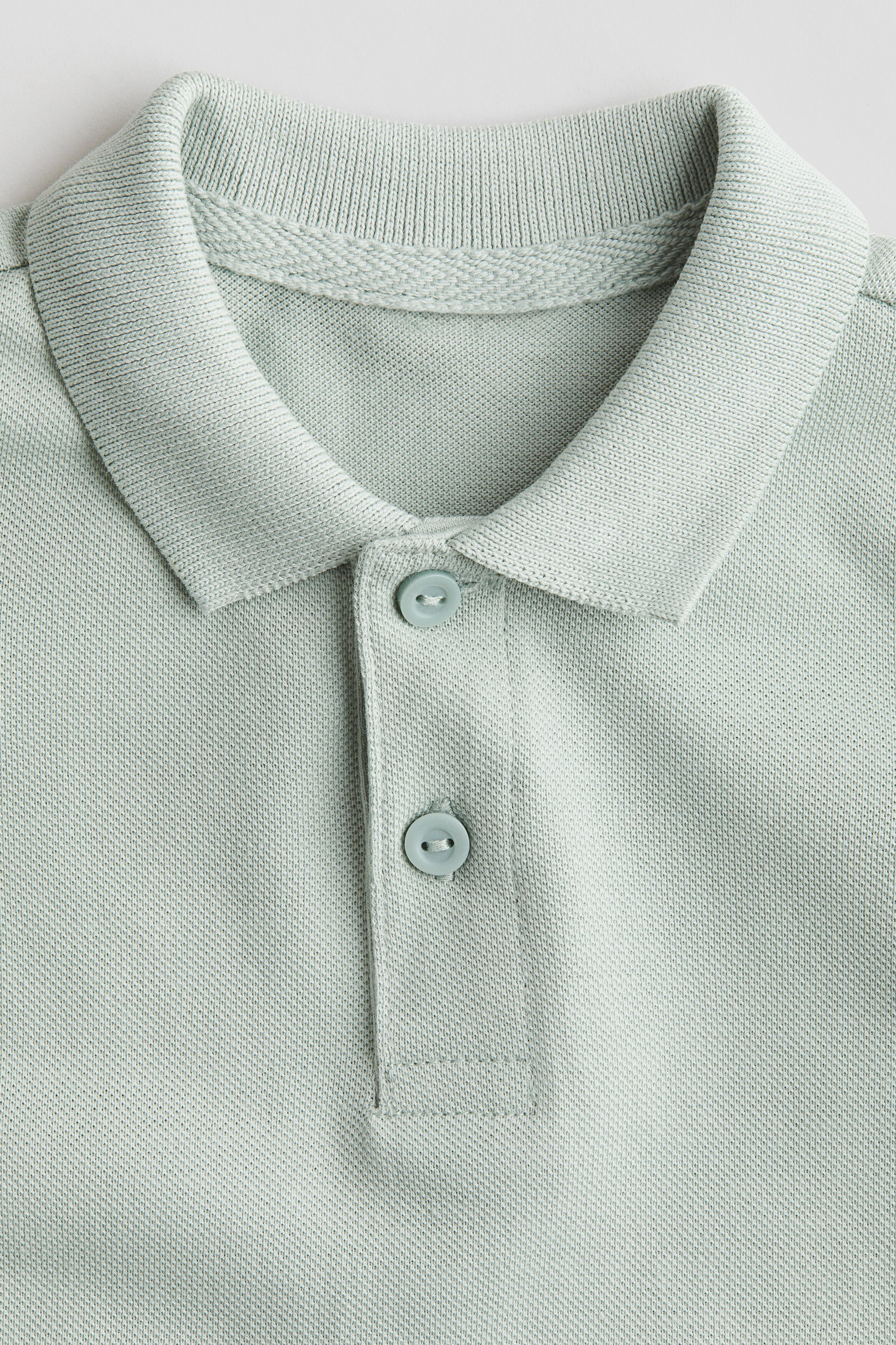 cotton pique polo shirt-image