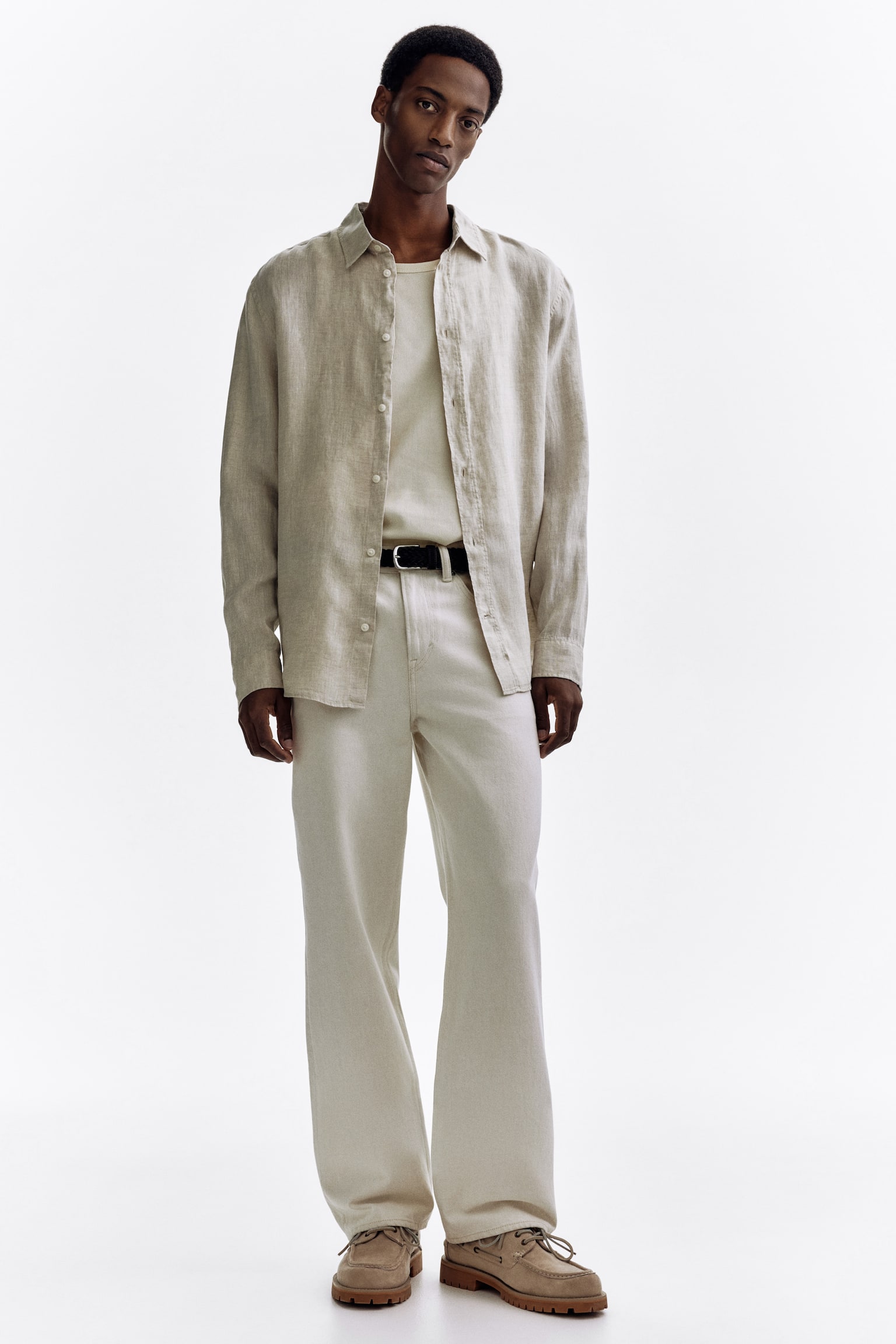 Regular Fit Linen shirt - 5