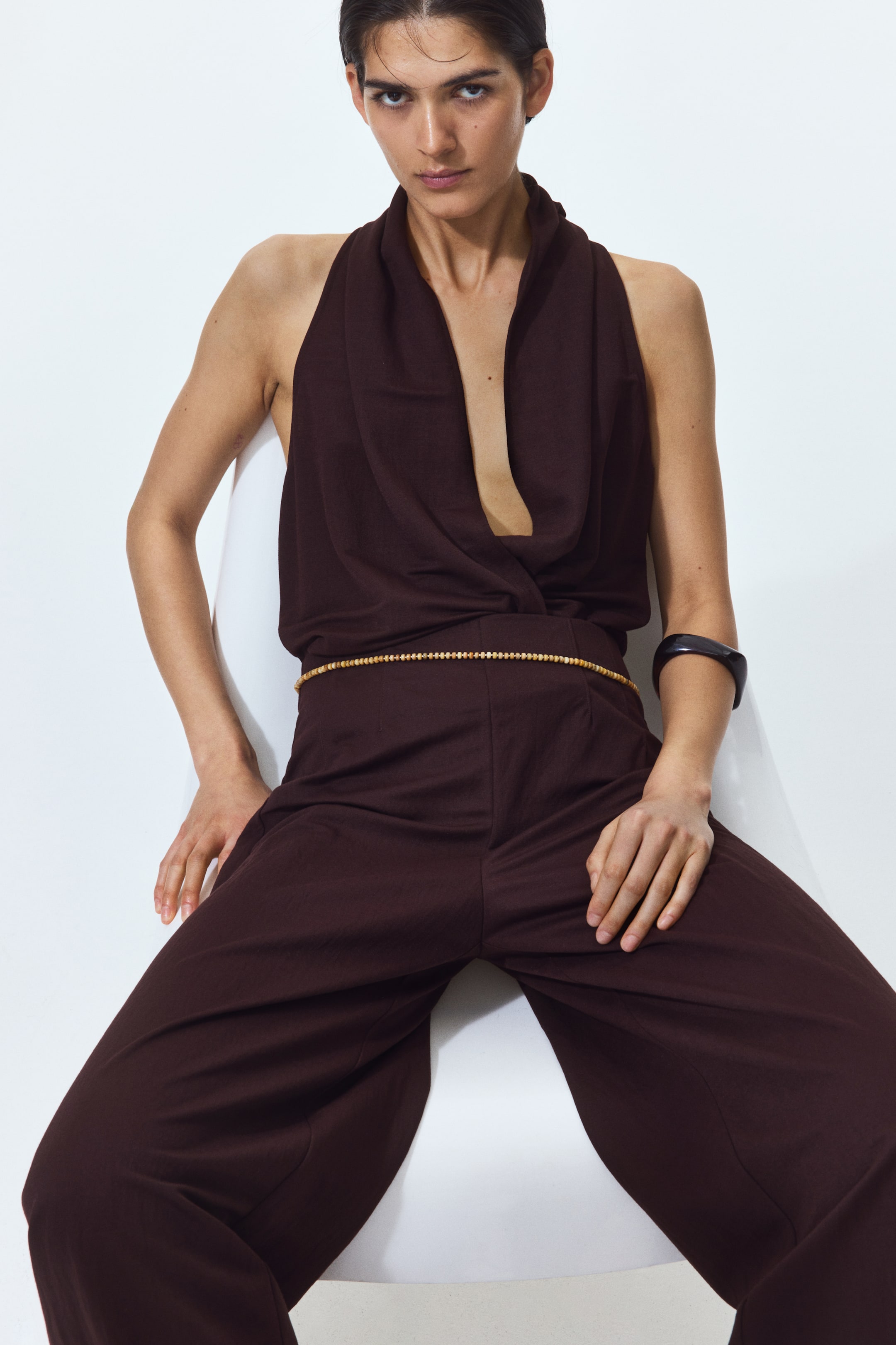 Wide-Leg Pull-On Pants