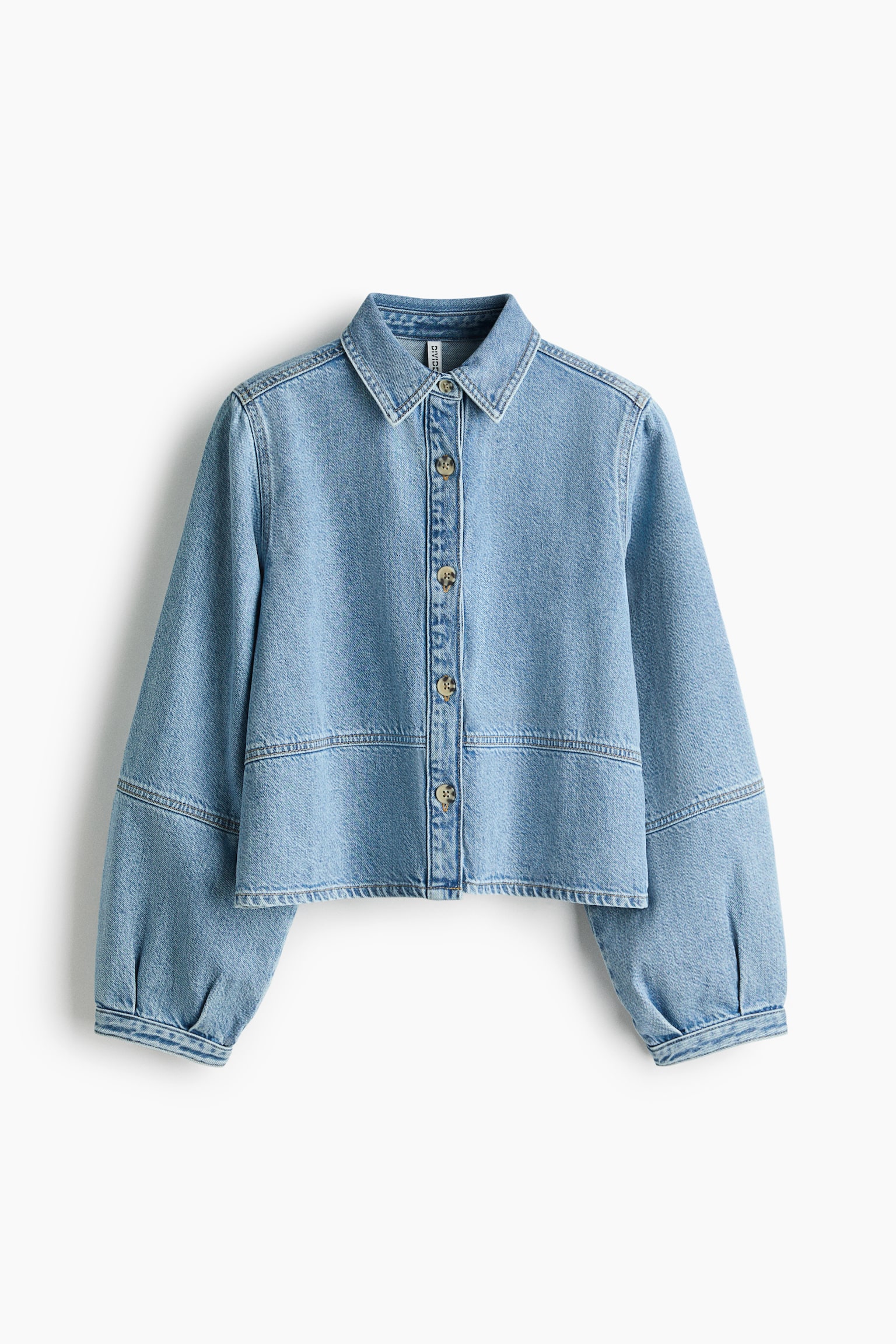 Denim shirt - Light denim blue/Beige/Denim blue - 1