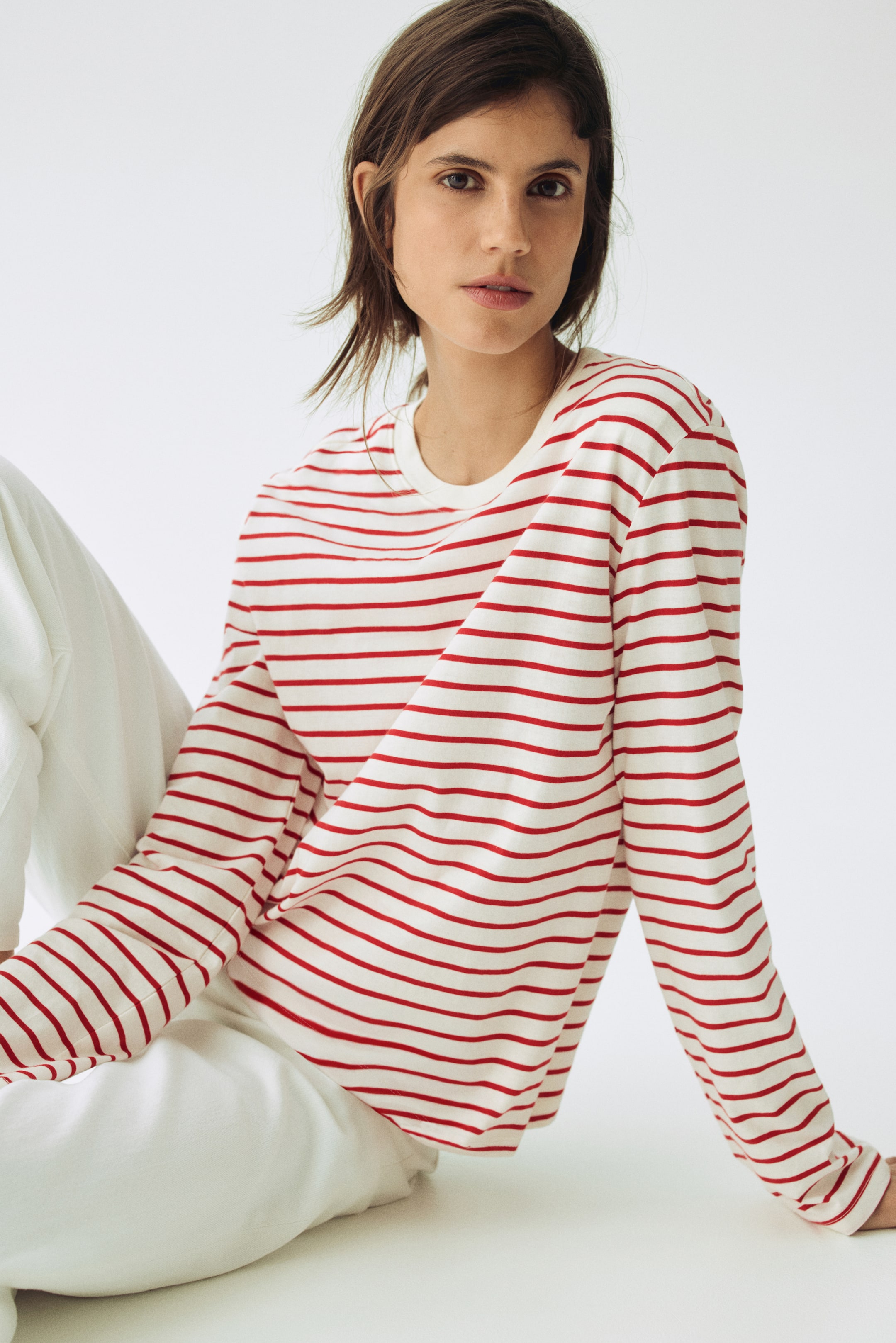 Visualizza immagine più grande: MAMA Top da allattamento - Bianco/rosso righe - DONNA | H&M IT 1