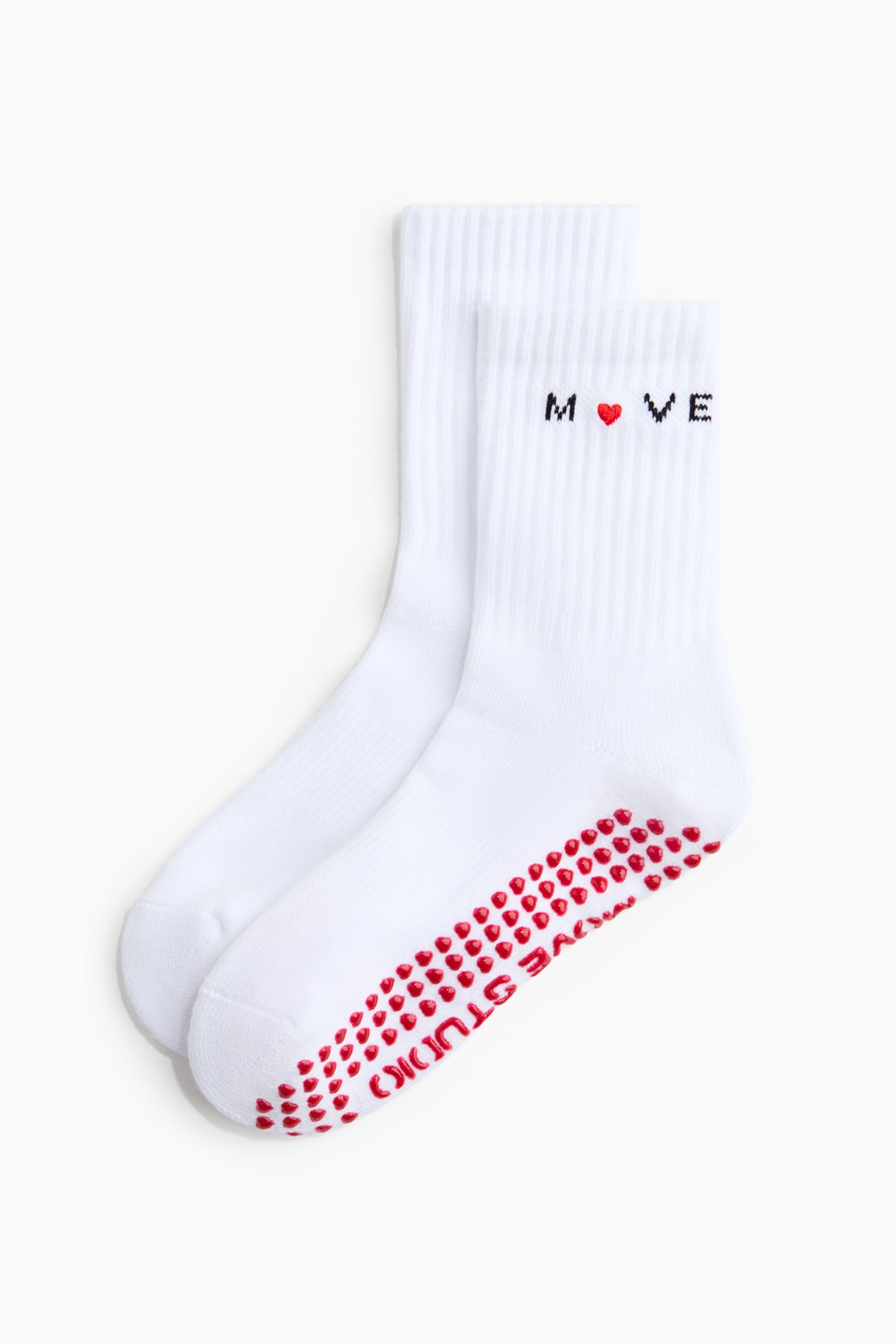 2雙入防滑運動襪 - 黑色/白色/粉紅色/紅色 - 3