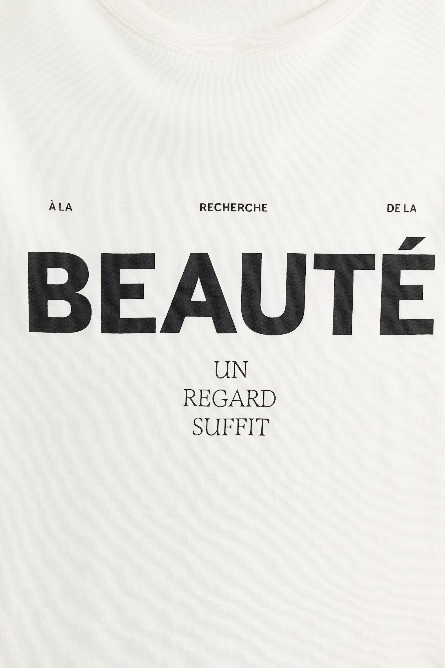 T-shirt z nadrukiem - Biały/Beauté/Ciemnobrązowy/Simplicité - 5