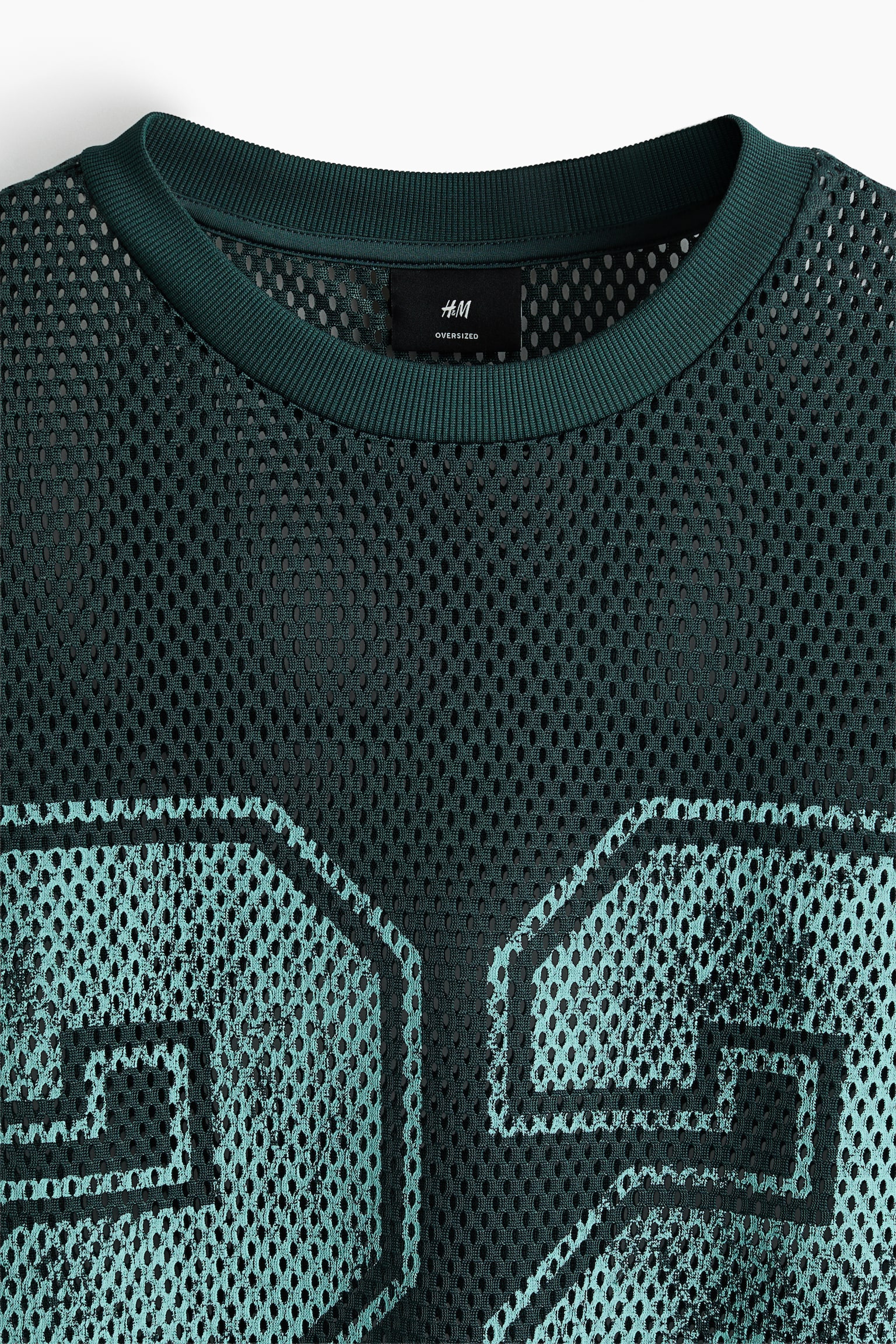 Oversized Fit Printed mesh t-shirt - Dark teal/22/Black/West Coast/Yellow/Los Angeles - 3