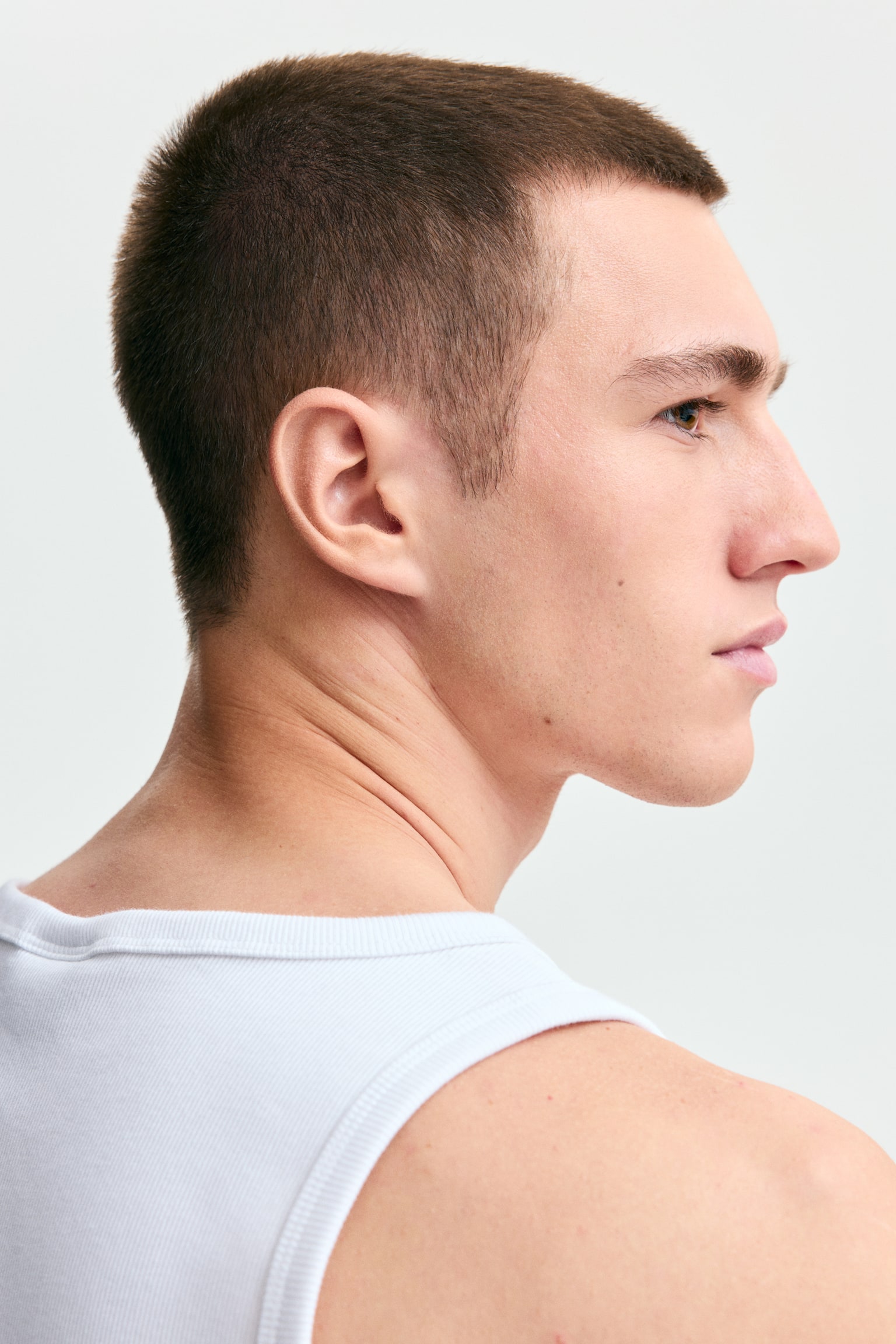 Slim Fit Ribbed vest top - White/Black/Light grey marl/Dark grey - 7