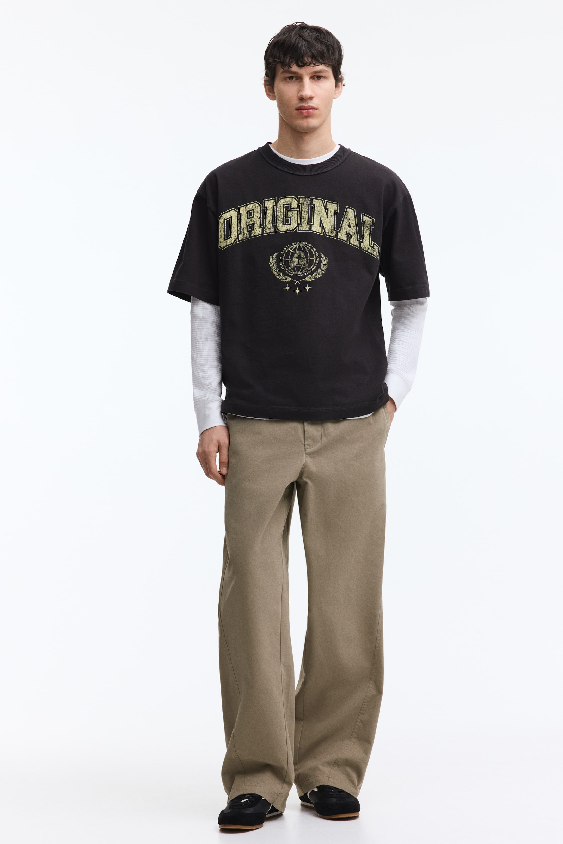 View larger image: Relaxed Fit Twisted trousers - Khaki green - Men | H&M IN 1