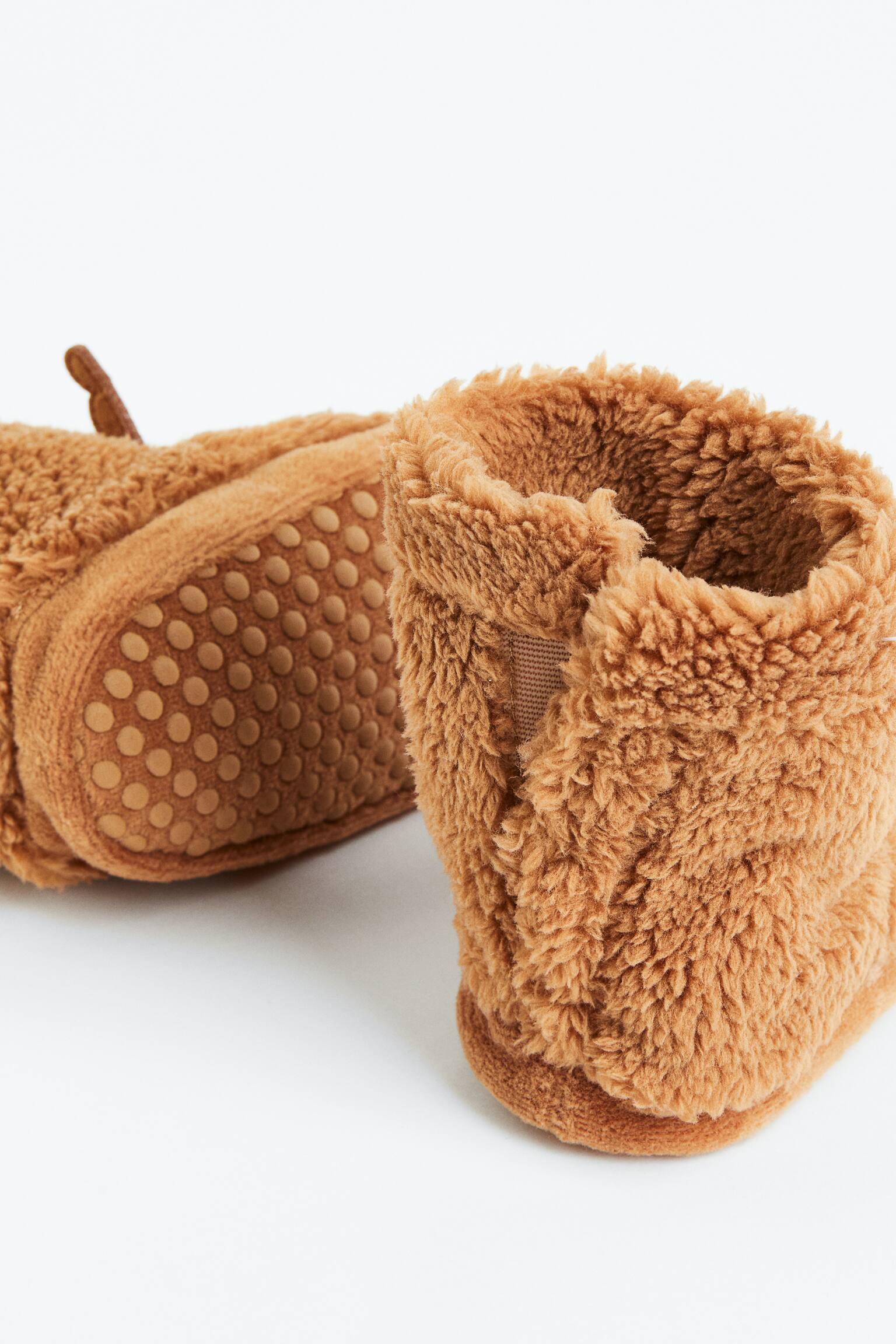 Fluffy Slippers - Brown/Reindeer/Light pink/Bear - 3