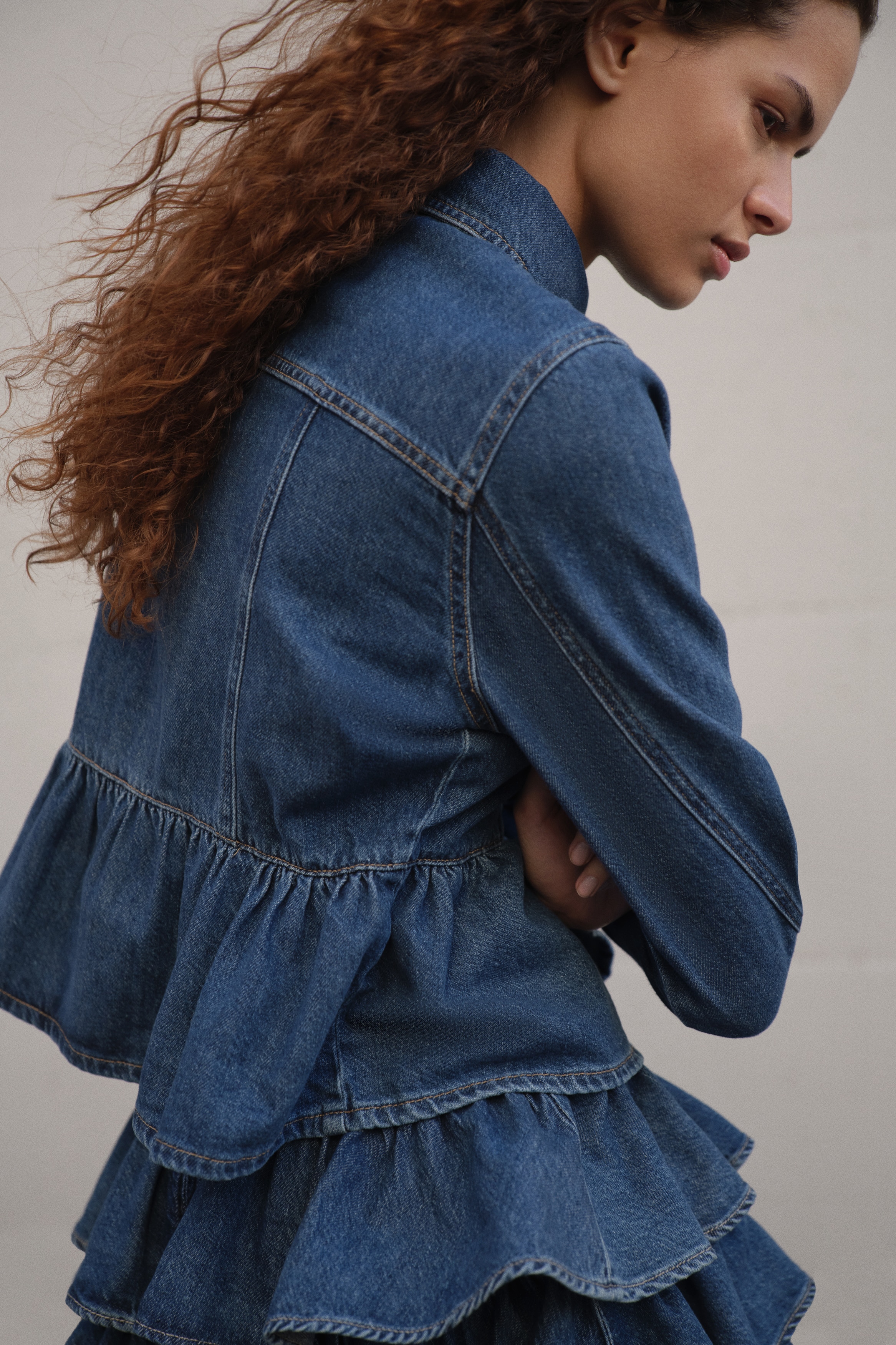 Denim Peplum Jacket from H&M - $49.99