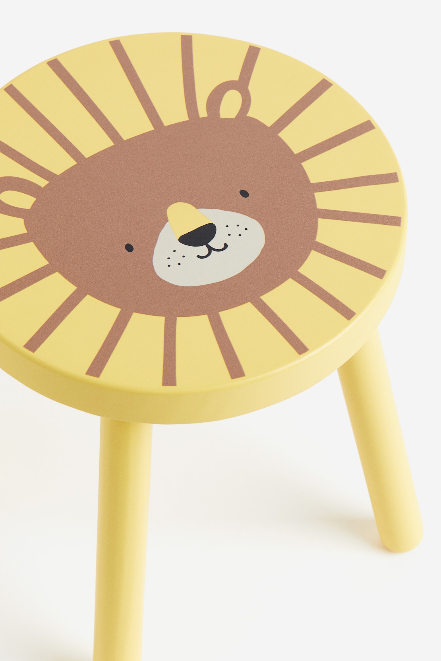 Children's stool - Yellow/Lion/Dark grey/Penguin - 3