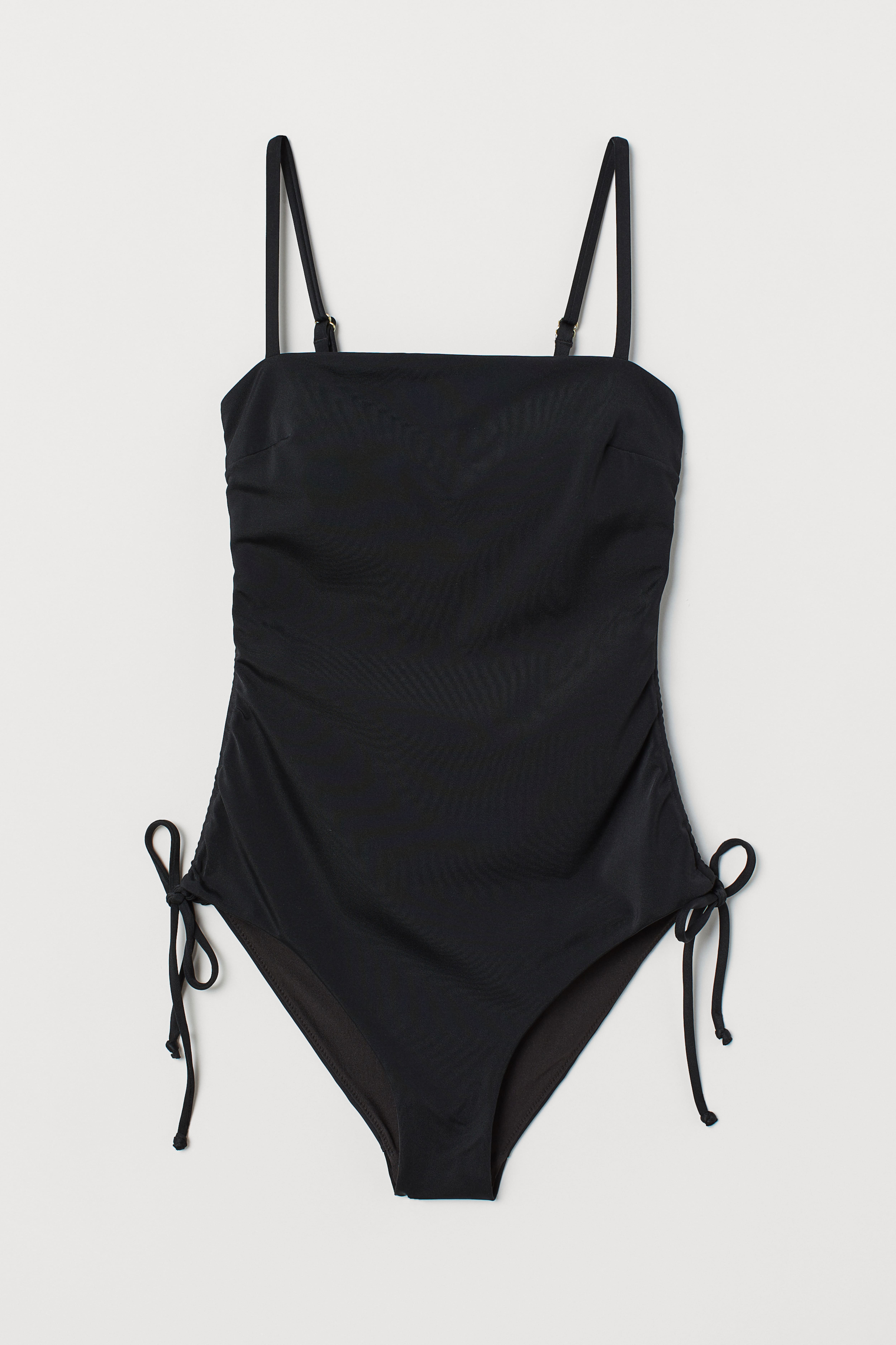 Gathered Swimsuit Black Ladies H M CA