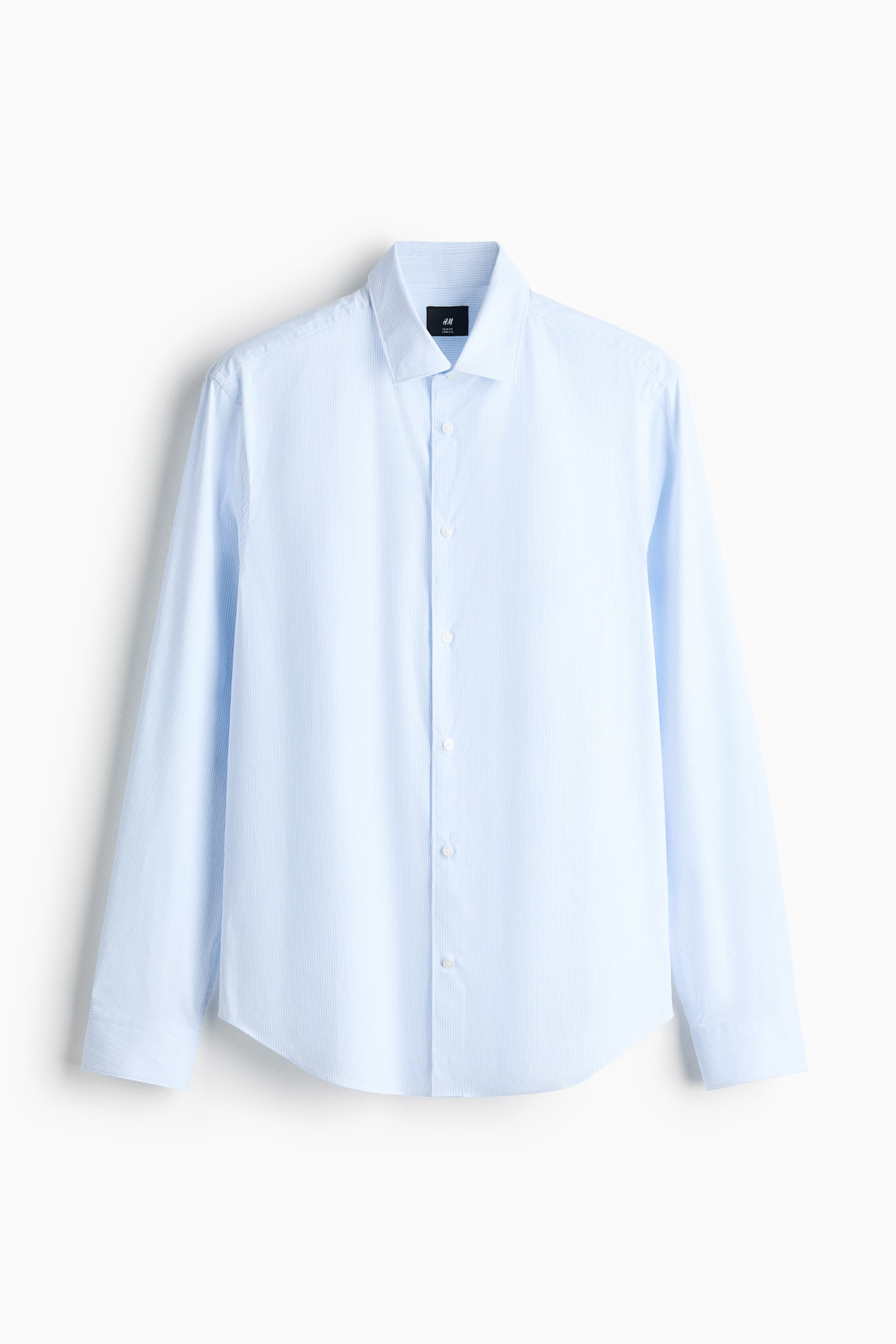 Camisa stretch Slim Fit - Azul claro/Branco/Azul claro/Preto - 1