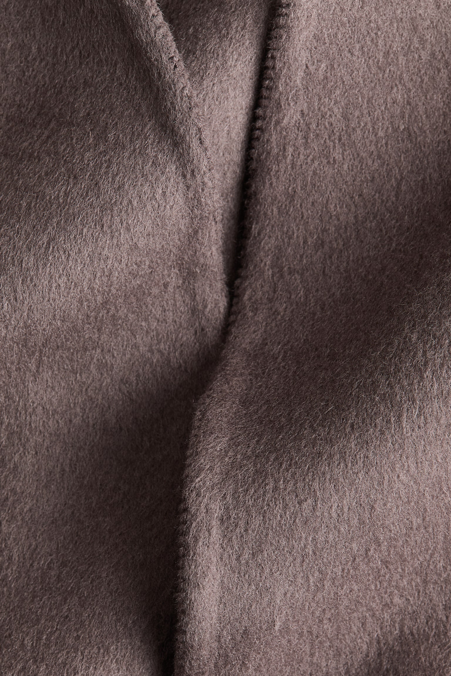 Женское пальто H&M Wool-Blend Tie-Belt, цвет: Пыльный серый — фото 8