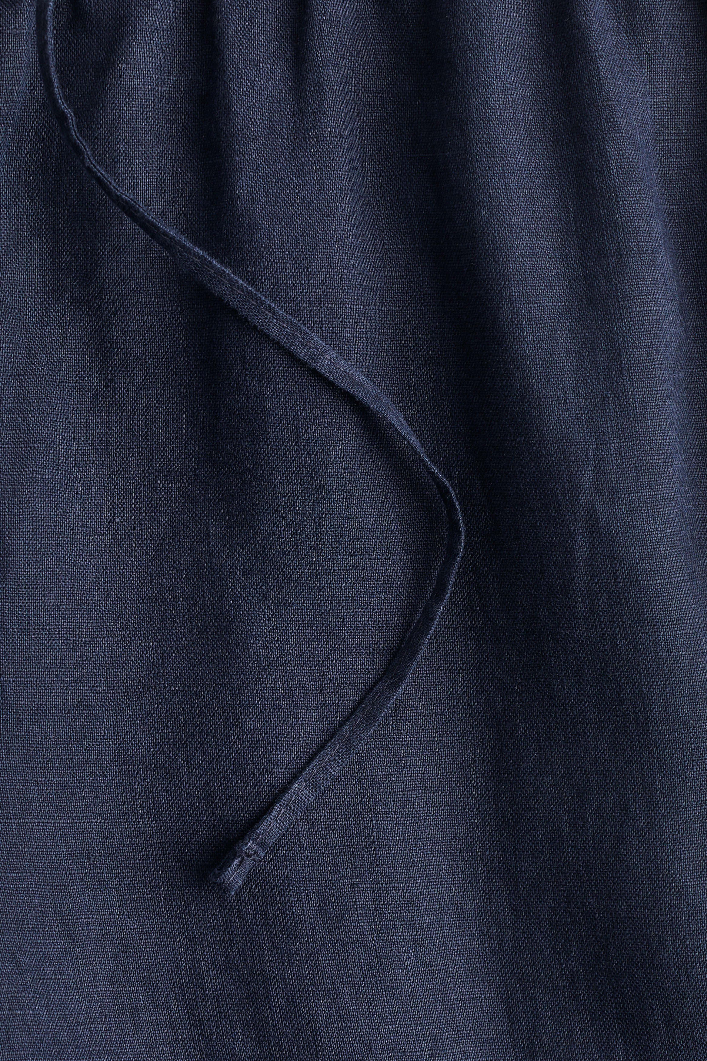 Linen drawstring trousers