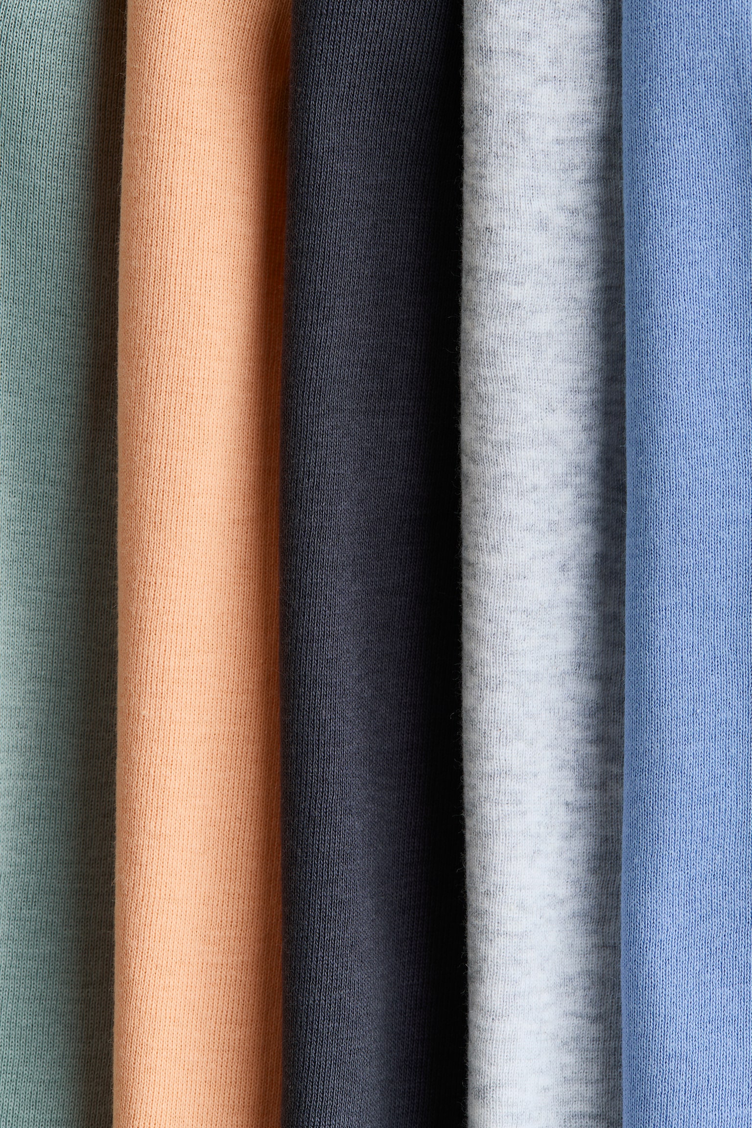 5-pack cotton vest tops - Light blue/Dark grey/Navy blue/White/White/Mint green/Blue/Cream/Green/Light grey marl - 2