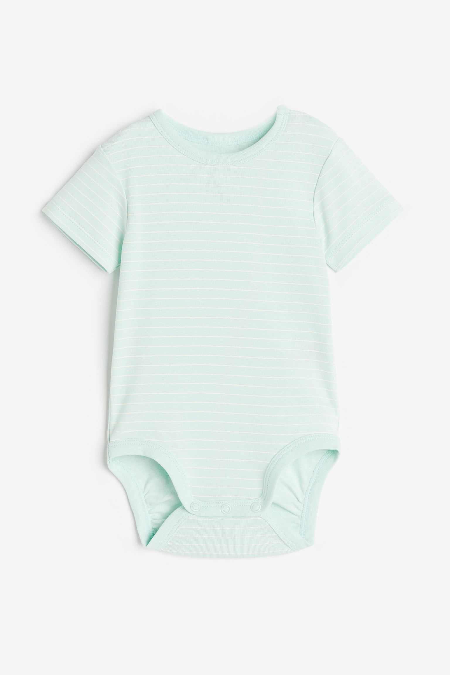 Patterned bodysuit - Mint green/Striped - 1