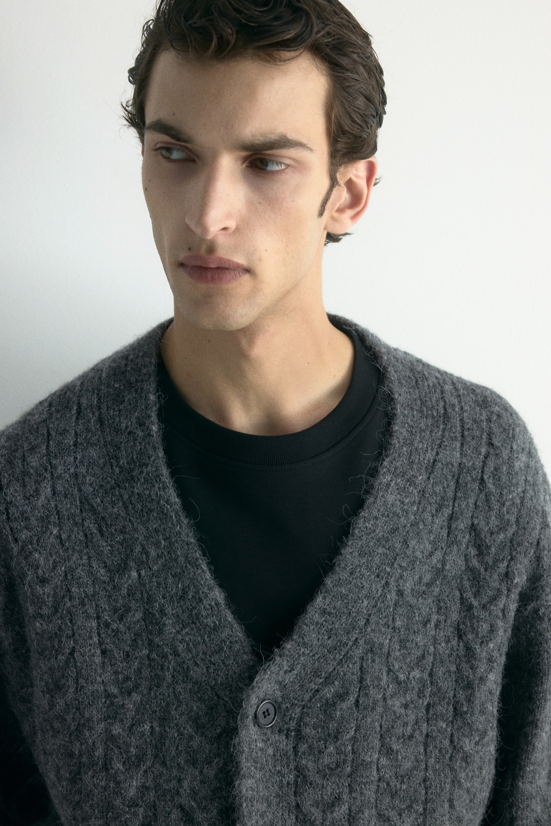 Loose Fit Wool-blend cardigan