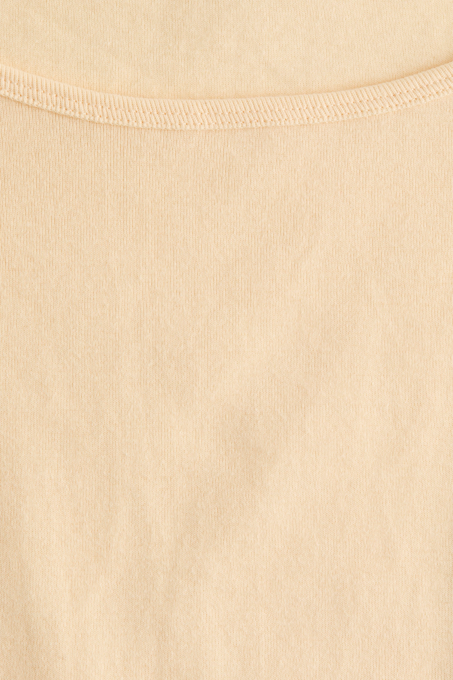 Top de algodón con escote de ojal - Amarillo claro/Azul oscuro/Verde tenue claro/Café oscuro - 5
