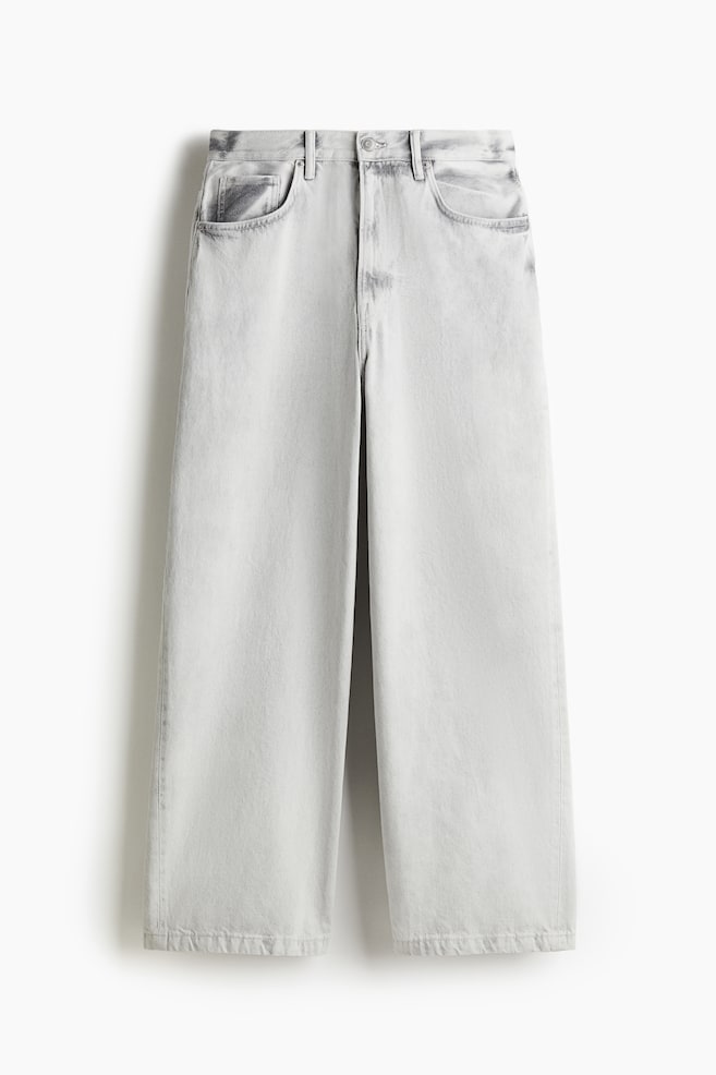 Super Baggy Jeans - Gris claro - 1